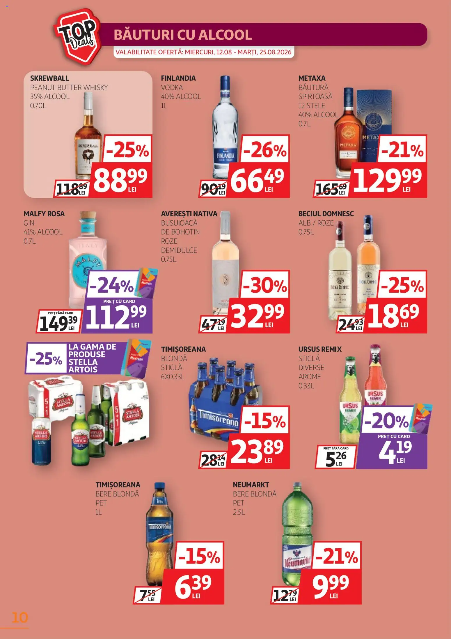 Catalog Auchan 12 - 24 August 2026 | Pagina 10 | Produse: Ursus, Metaxa, Bere, Vodka