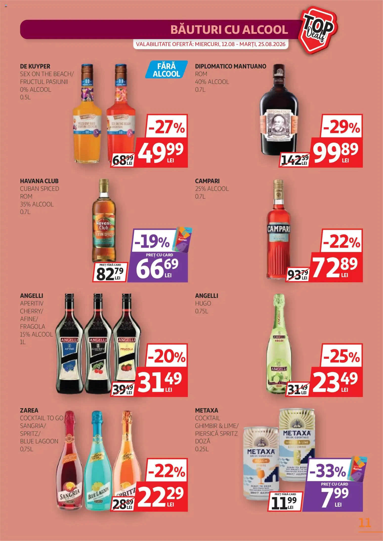 Catalog Auchan 12 - 24 August 2026 | Pagina 11 | Produse: Piersică, Campari, Cocktail, Hugo