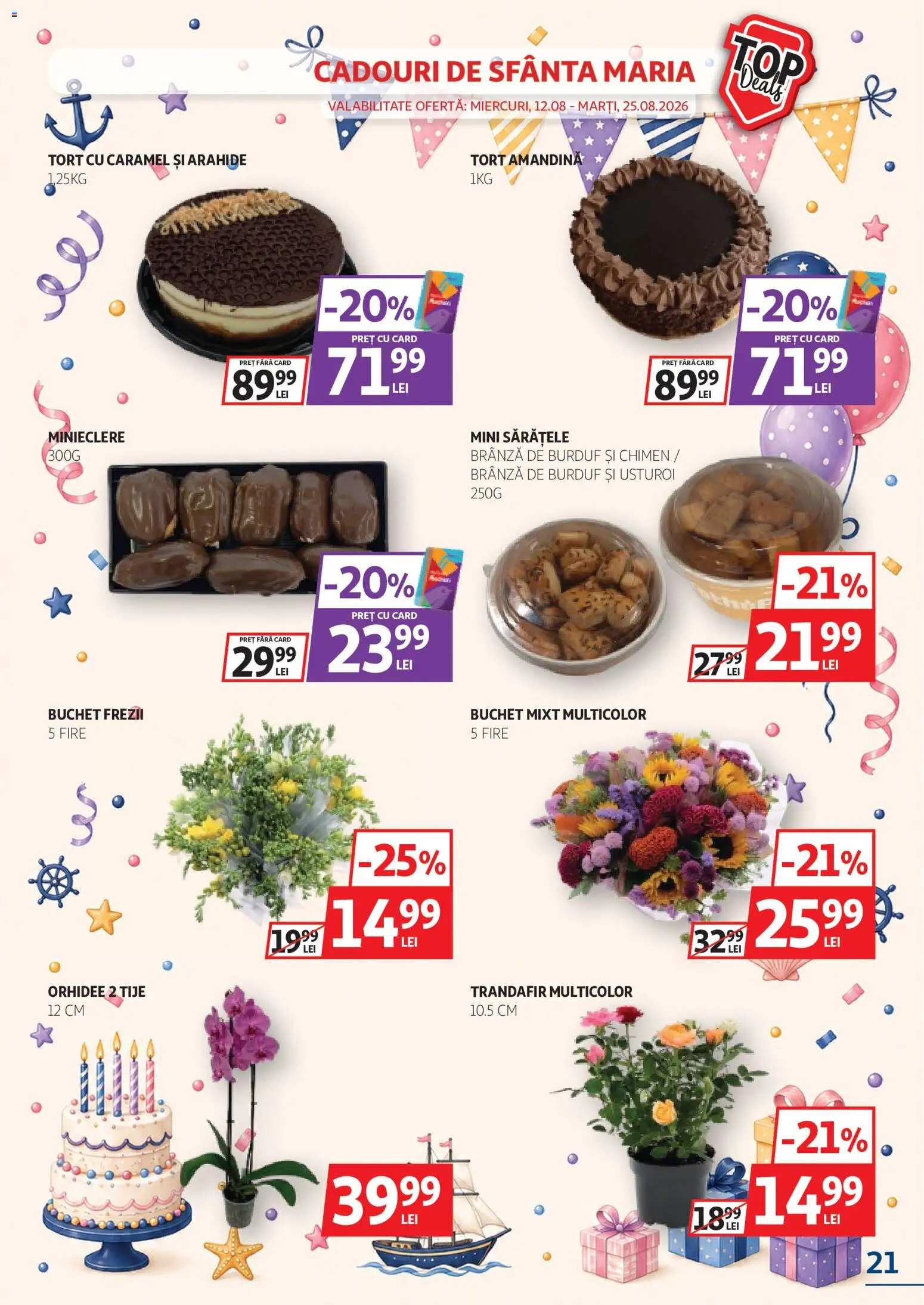 Catalog Auchan 12 - 24 August 2026 | Pagina 21 | Produse: Orhidee, Amandină, Brânză, Usturoi