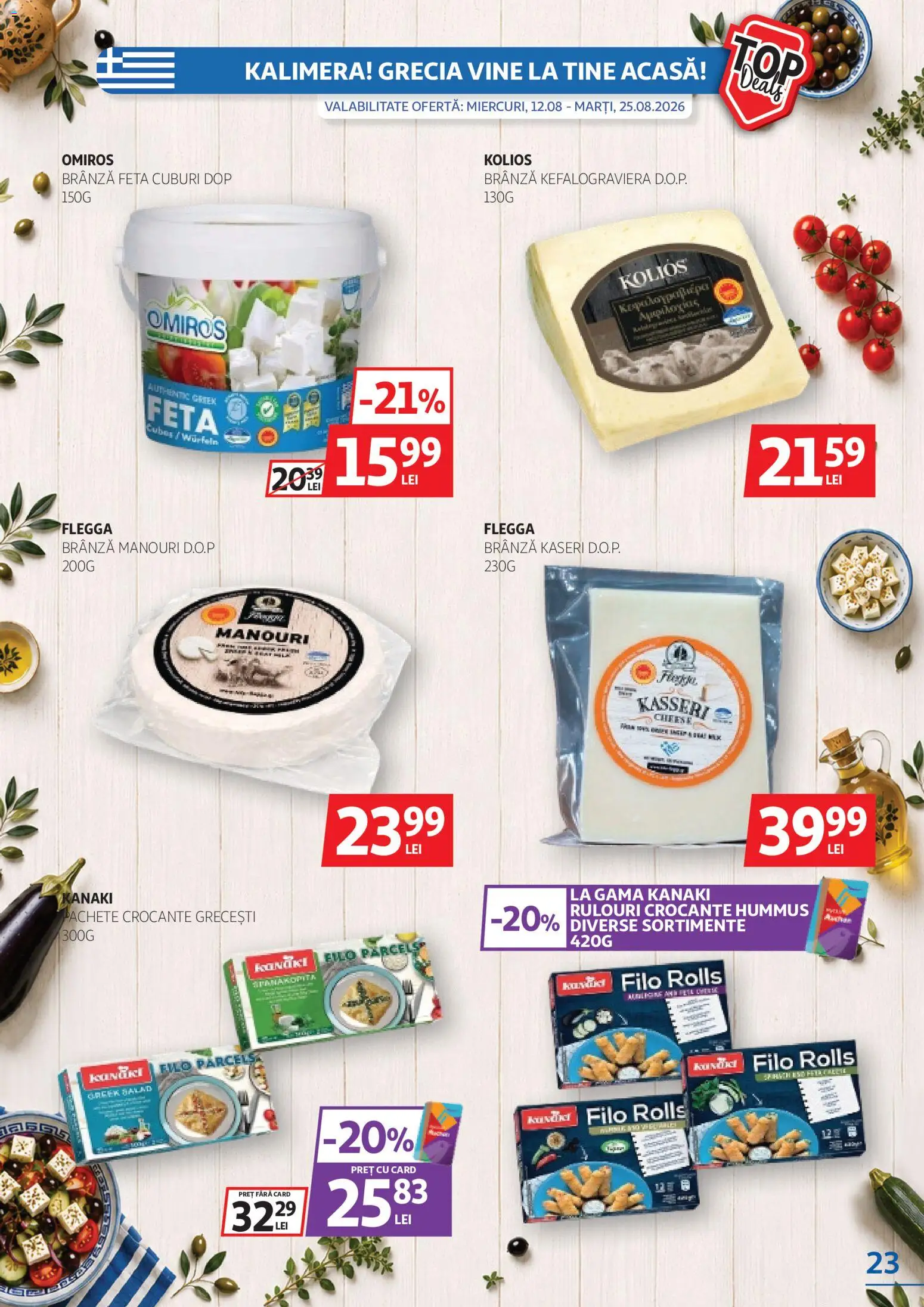Catalog Auchan 12 - 24 August 2026 | Pagina 23 | Produse: Brânză feta, Brânză