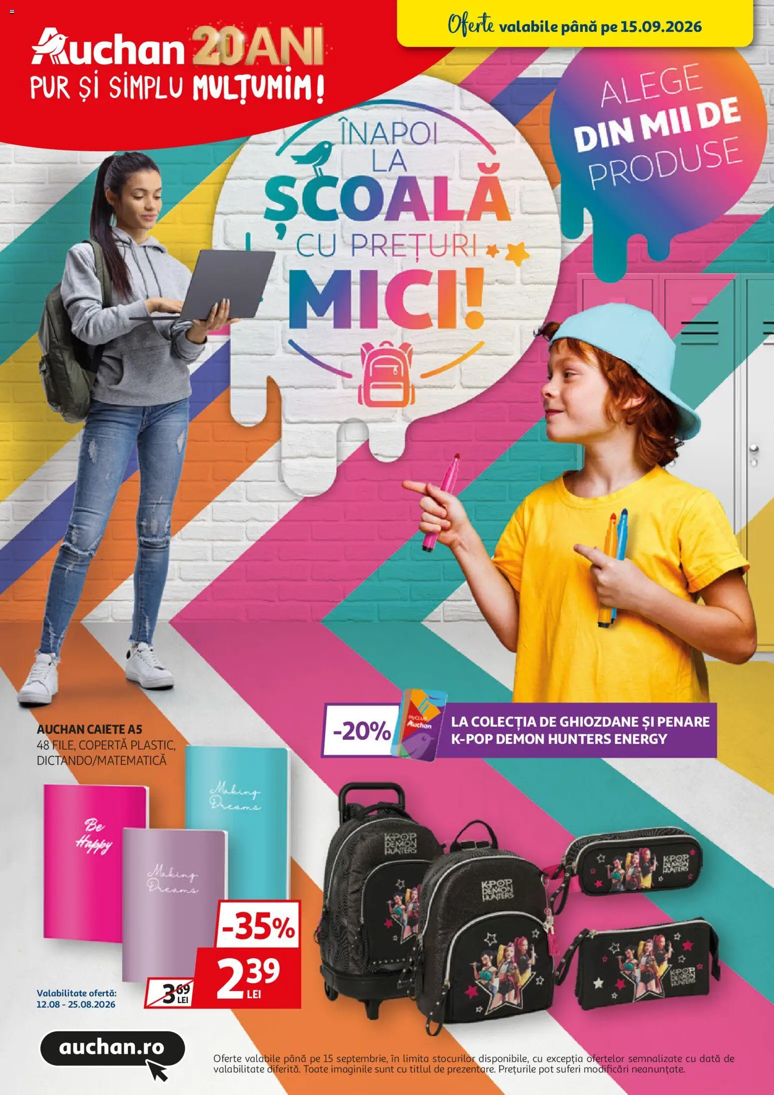 Catalog Auchan 17 August - 14 Septembrie 2026 | Pagina 1 | Produse: Mici