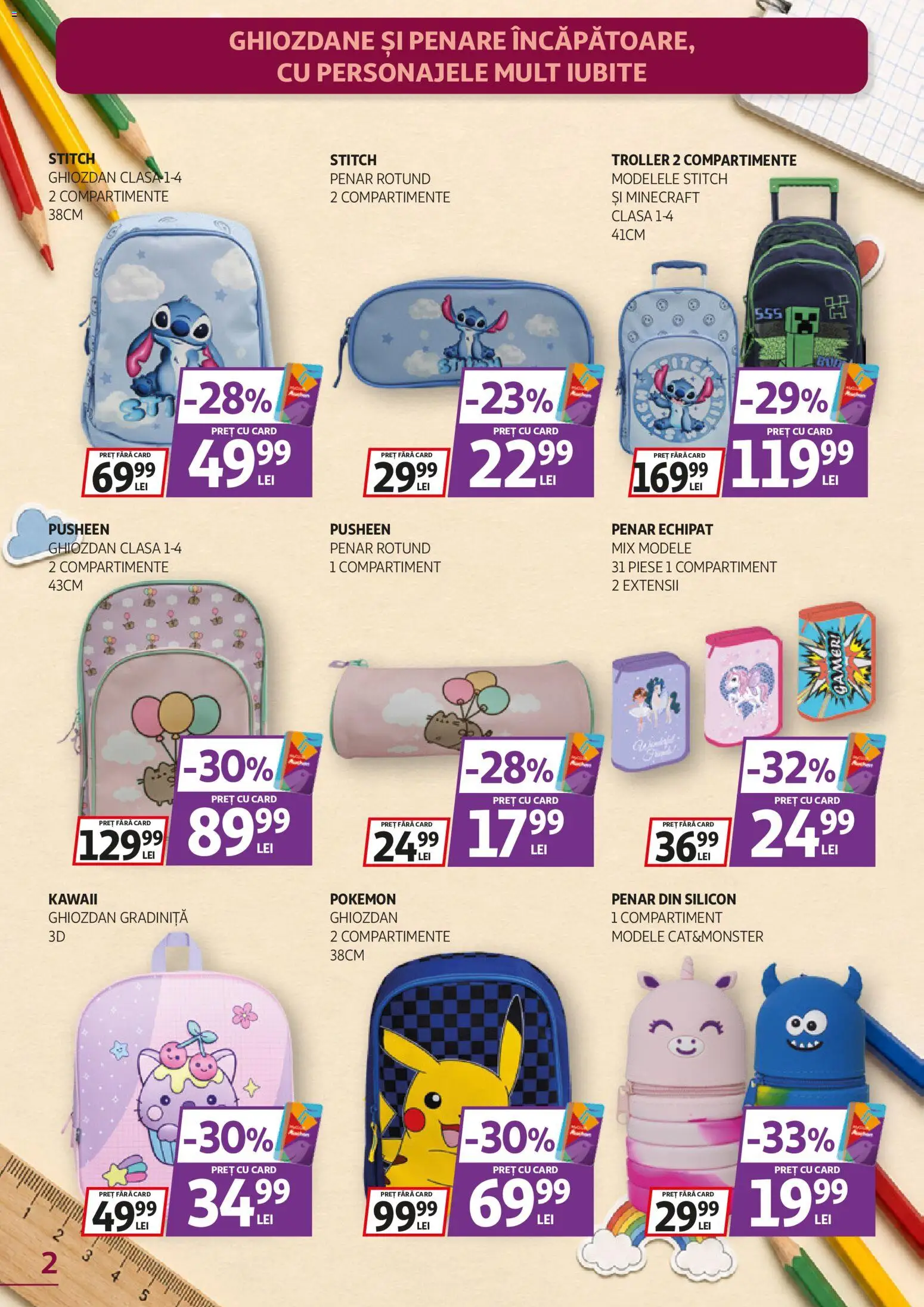 Catalog Auchan 17 August - 14 Septembrie 2026 | Pagina 2 | Produse: Ghiozdan