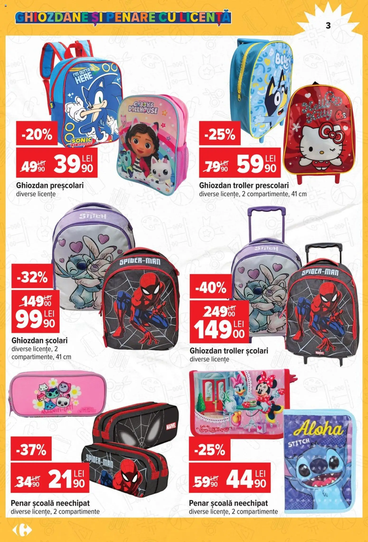 Catalog Carrefour 12 August - 14 Septembrie 2026 | Pagina 3 | Produse: Ghiozdan