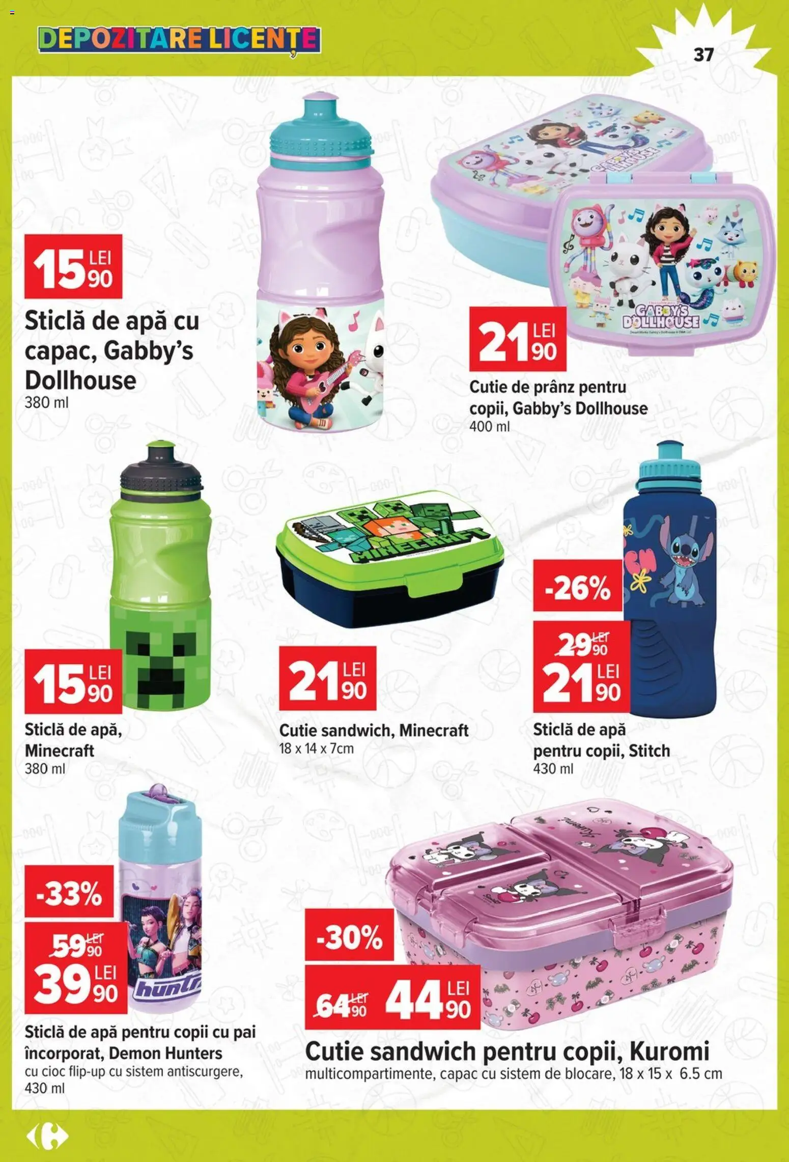 Catalog Carrefour 12 August - 14 Septembrie 2026 | Pagina 37 | Produse: Cutie, Apă, Depozitare