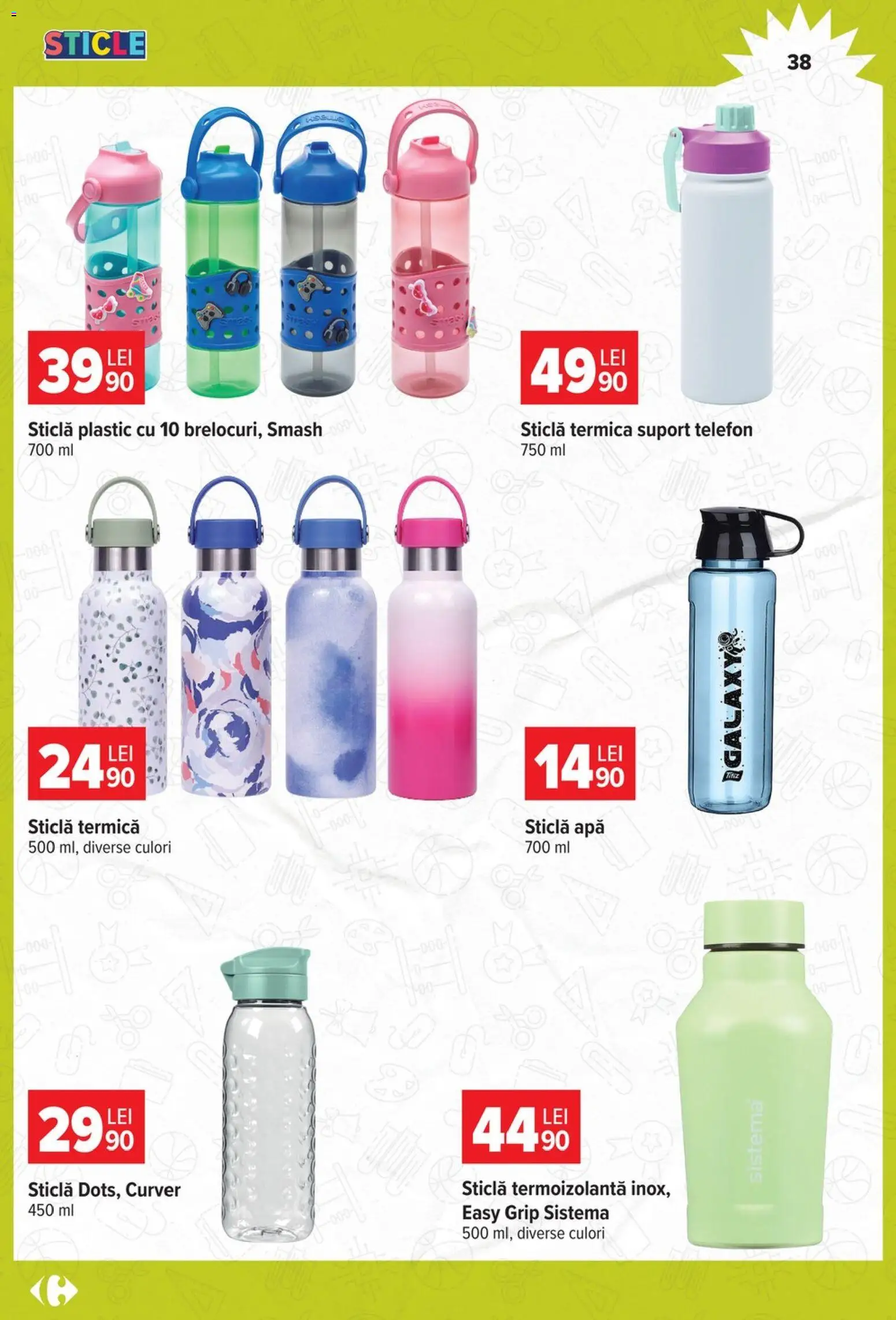 Catalog Carrefour 12 August - 14 Septembrie 2026 | Pagina 38 | Produse: Telefon, Apă, Suport