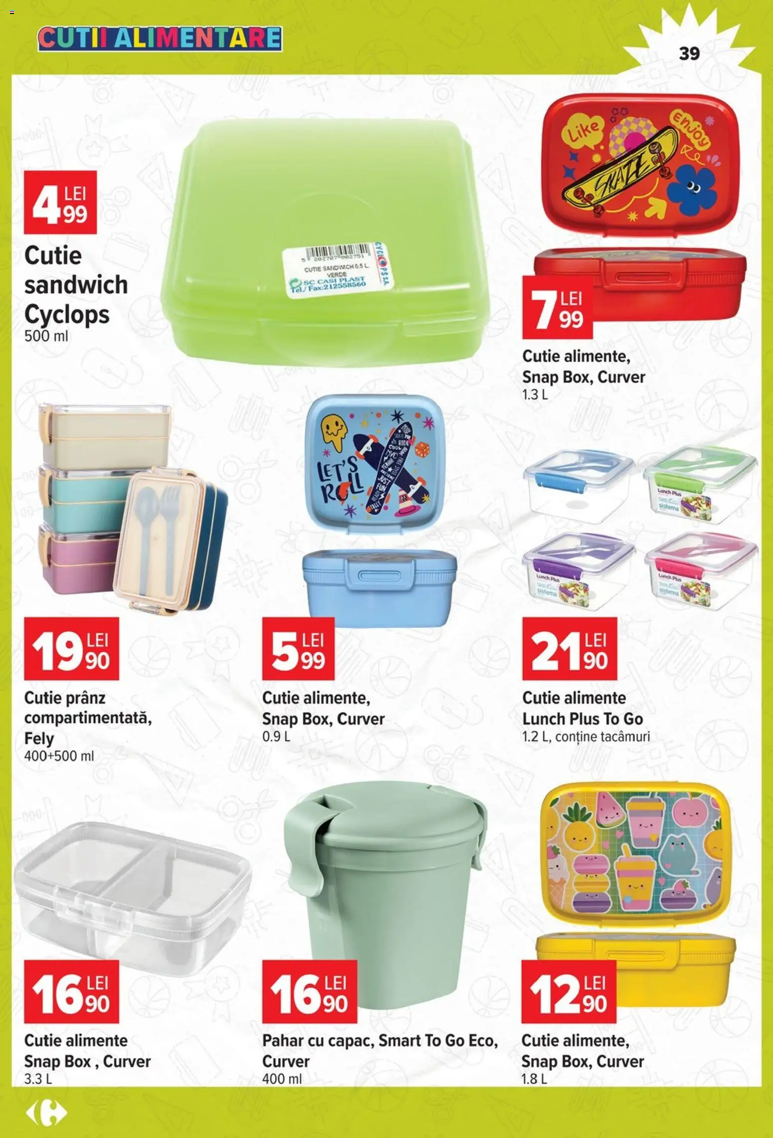 Catalog Carrefour 12 August - 14 Septembrie 2026 | Pagina 39 | Produse: Cutie alimente, Cutie, Plus