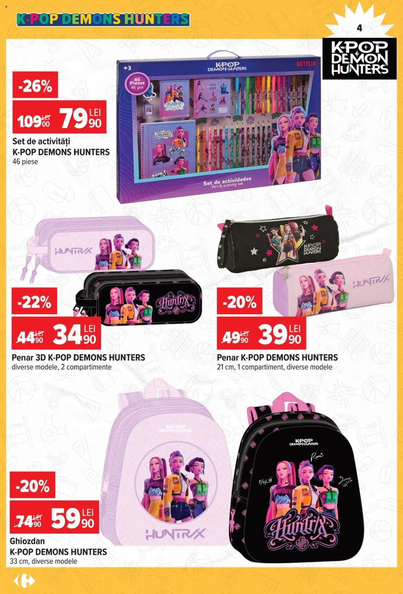 Catalog Carrefour 12 August - 14 Septembrie 2026 | Pagina 4 | Produse: Art, Ghiozdan