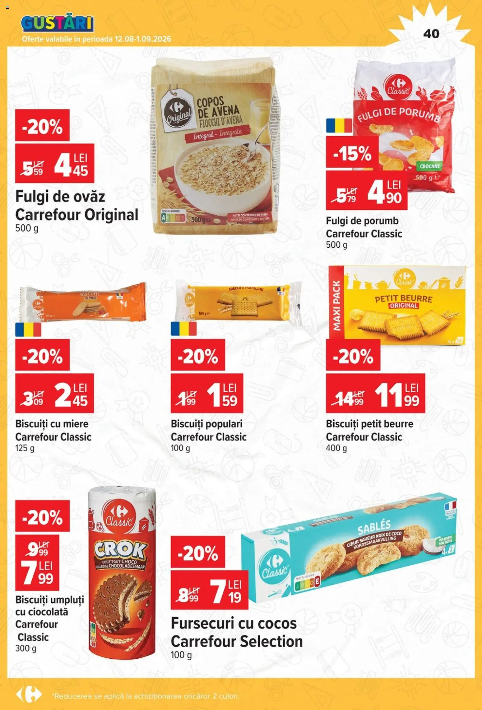 Catalog Carrefour 12 August - 14 Septembrie 2026 | Pagina 40 | Produse: Carrefour Classic, Miere, Aplică, Porumb