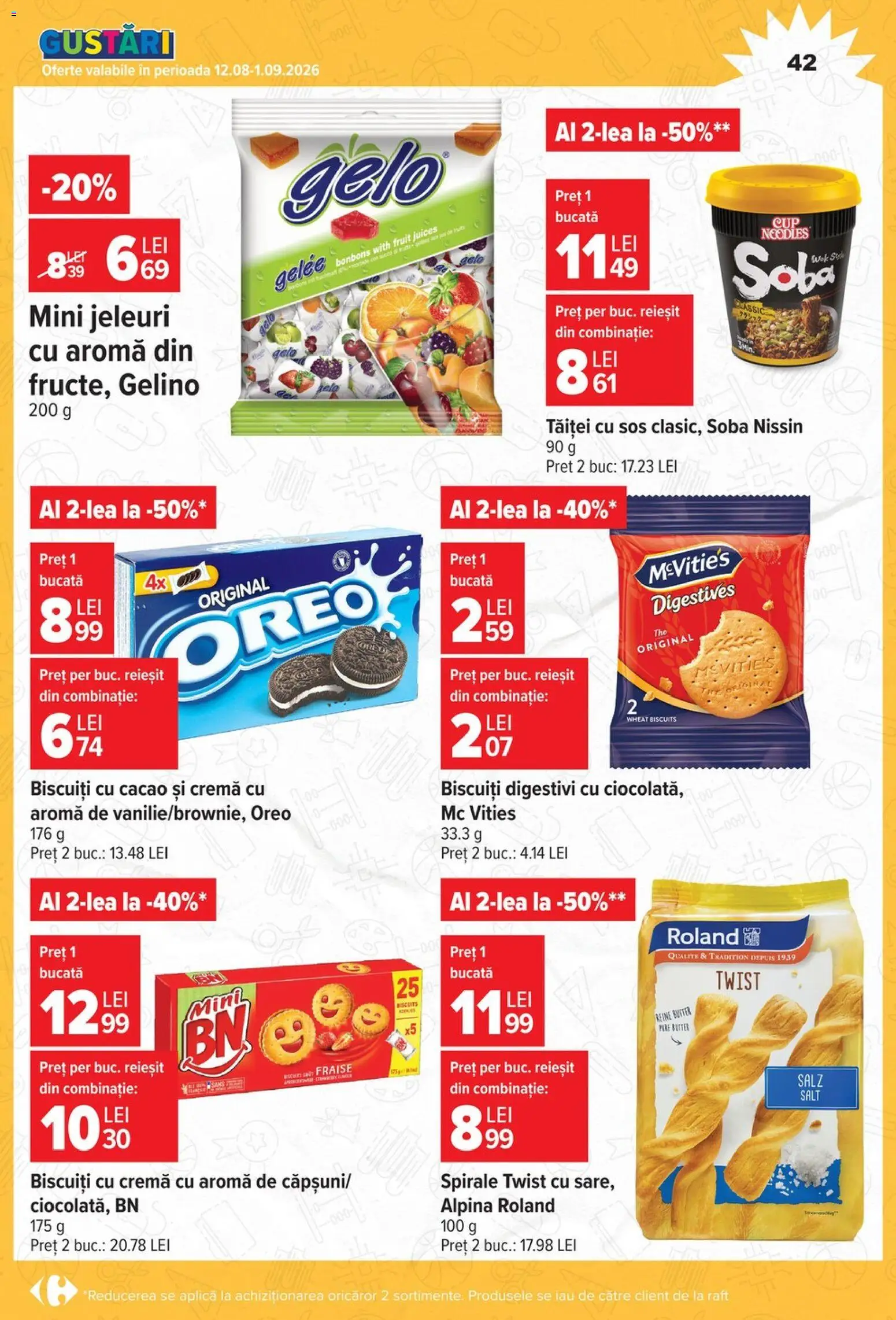 Catalog Carrefour 12 August - 14 Septembrie 2026 | Pagina 42 | Produse: Aplică, Cremă, Cacao, Sos