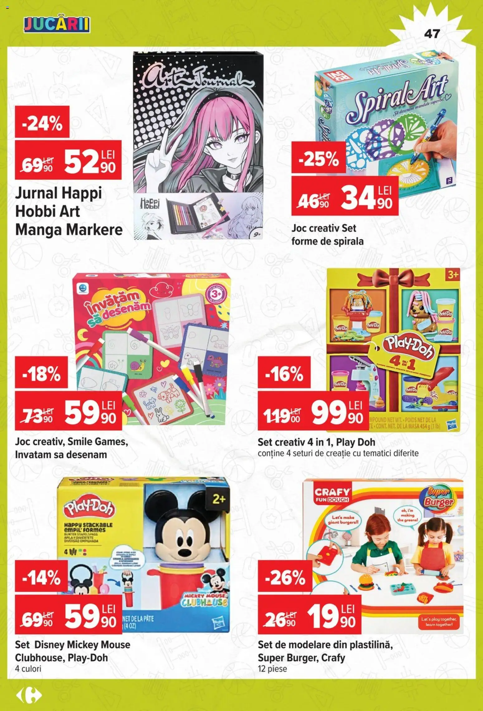 Catalog Carrefour 12 August - 14 Septembrie 2026 | Pagina 47 | Produse: Mouse, Disney, Art, Masă