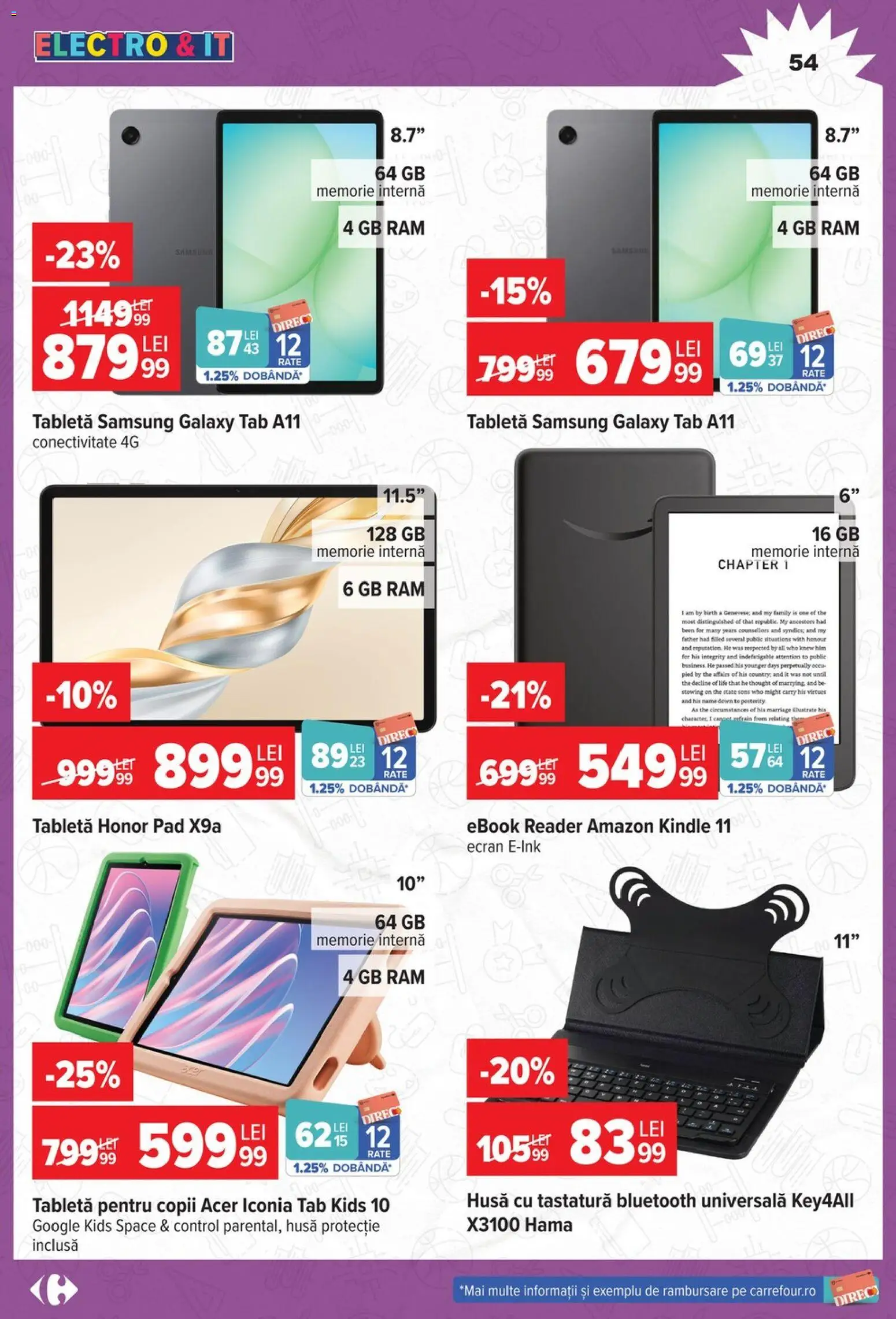 Catalog Carrefour 12 August - 14 Septembrie 2026 | Pagina 54 | Produse: Memorie, Tabletă, Tastatură