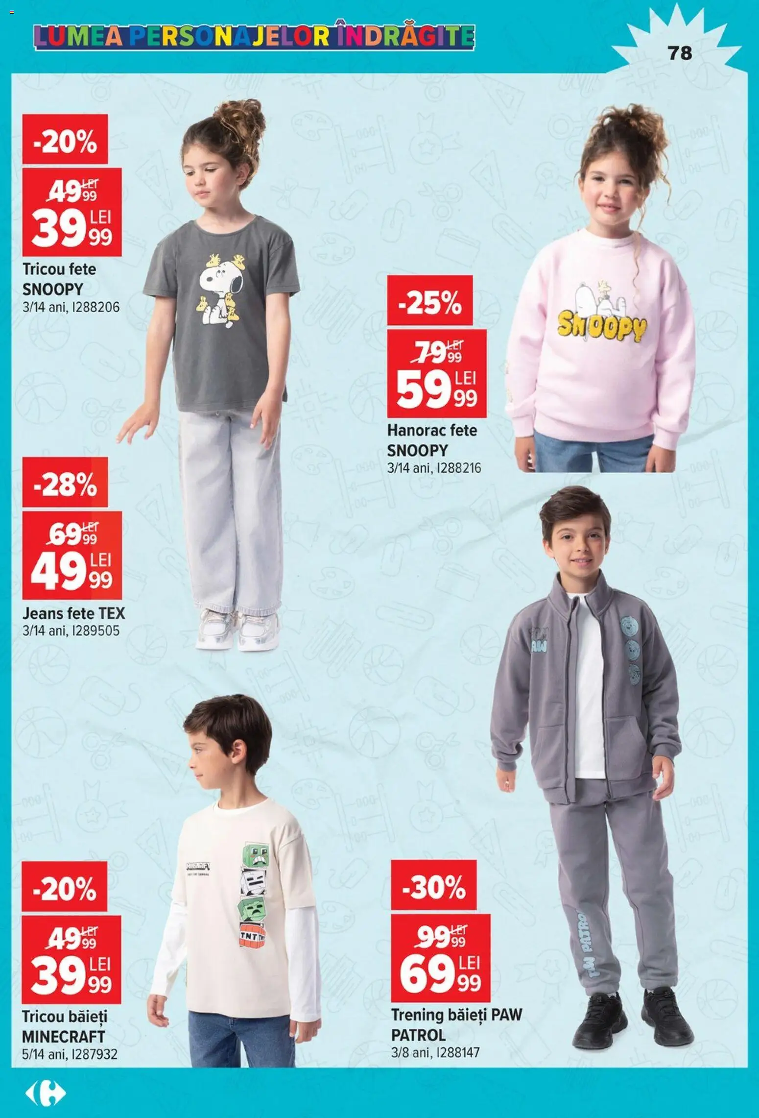 Catalog Carrefour 12 August - 14 Septembrie 2026 | Pagina 78 | Produse: Trening, Tricou, Hanorac, Tex