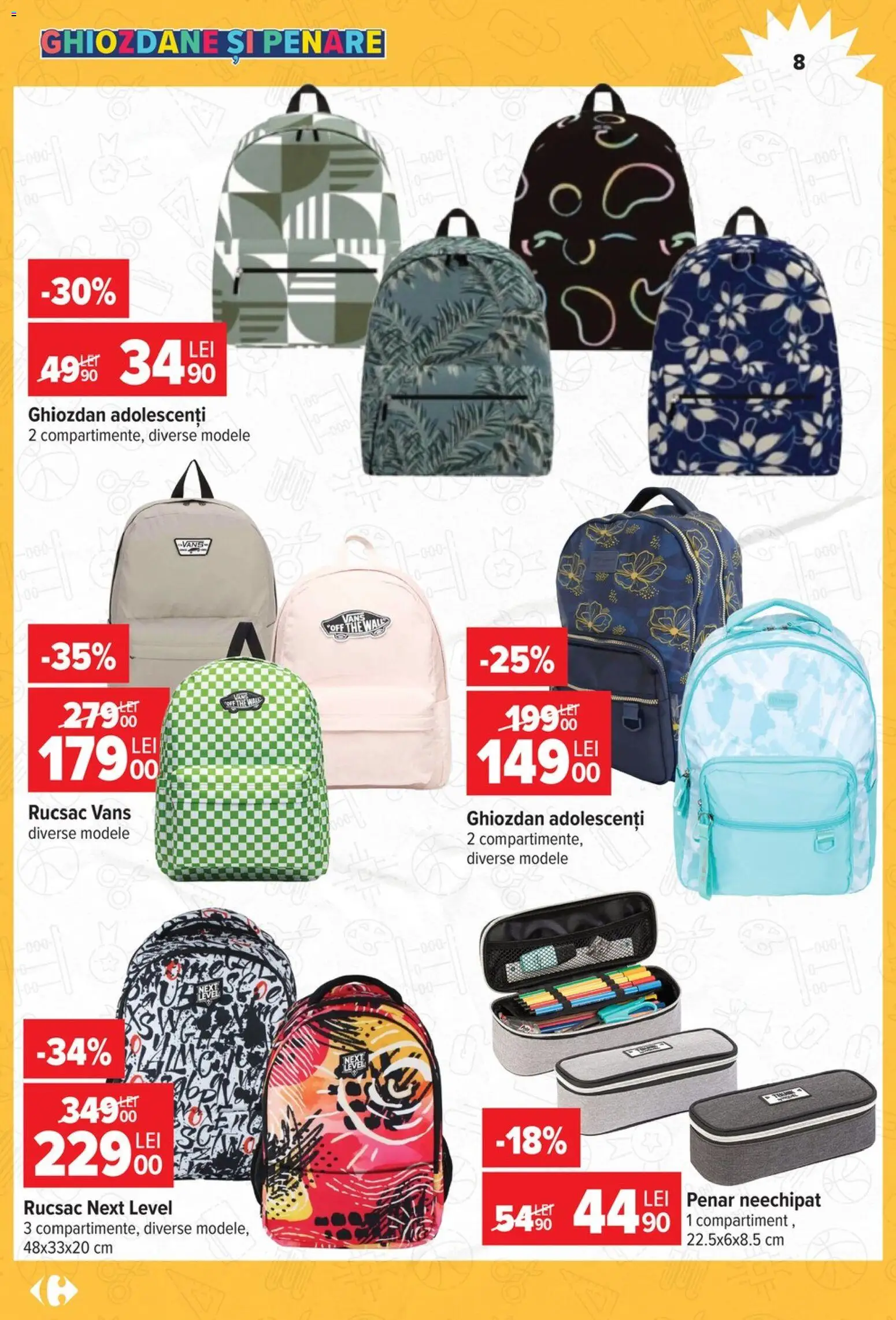 Catalog Carrefour 12 August - 14 Septembrie 2026 | Pagina 8 | Produse: Ghiozdan, Rucsac