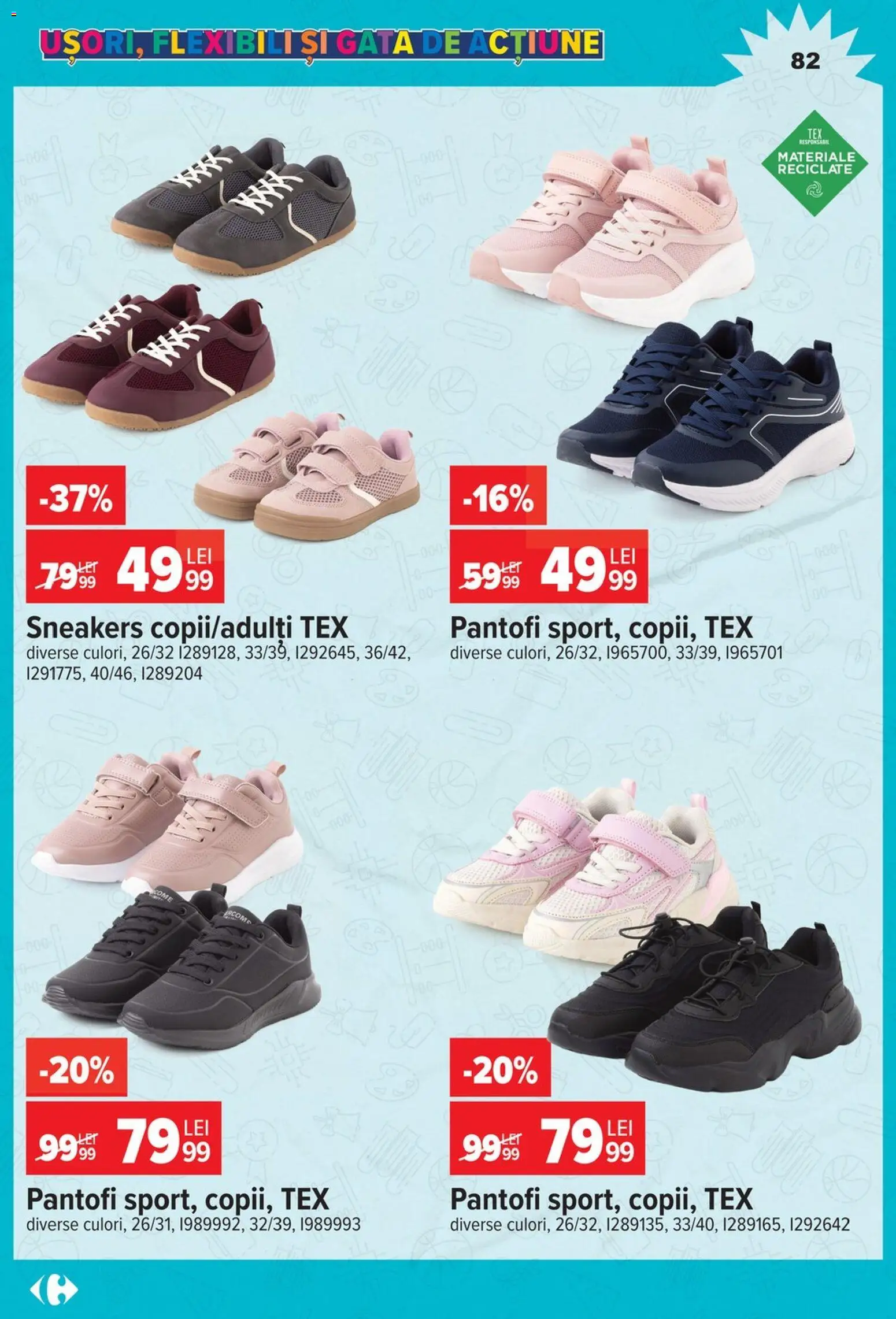 Catalog Carrefour 12 August - 14 Septembrie 2026 | Pagina 82 | Produse: Pantofi, Tex