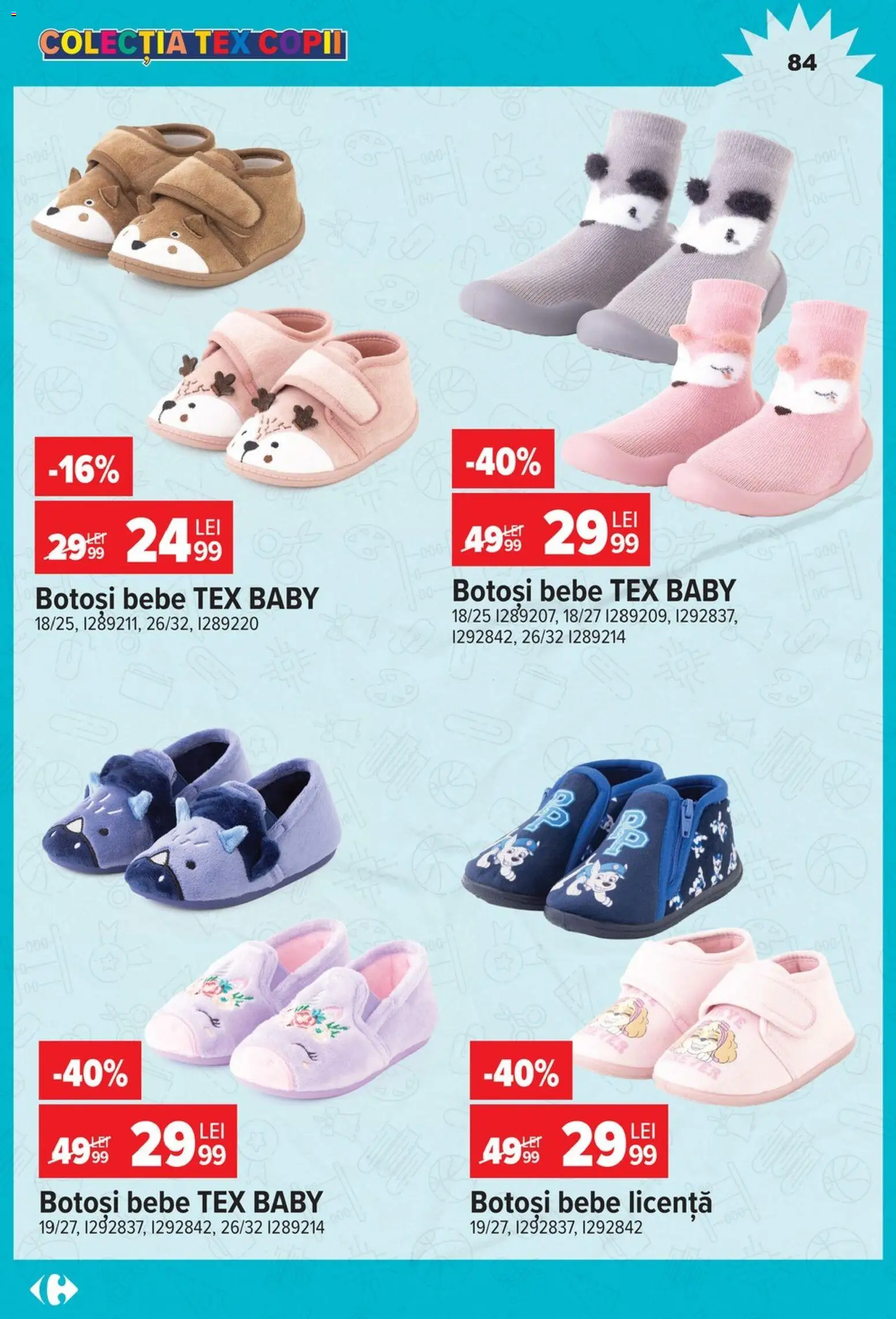 Catalog Carrefour 12 August - 14 Septembrie 2026 | Pagina 84 | Produse: Baby, Tex