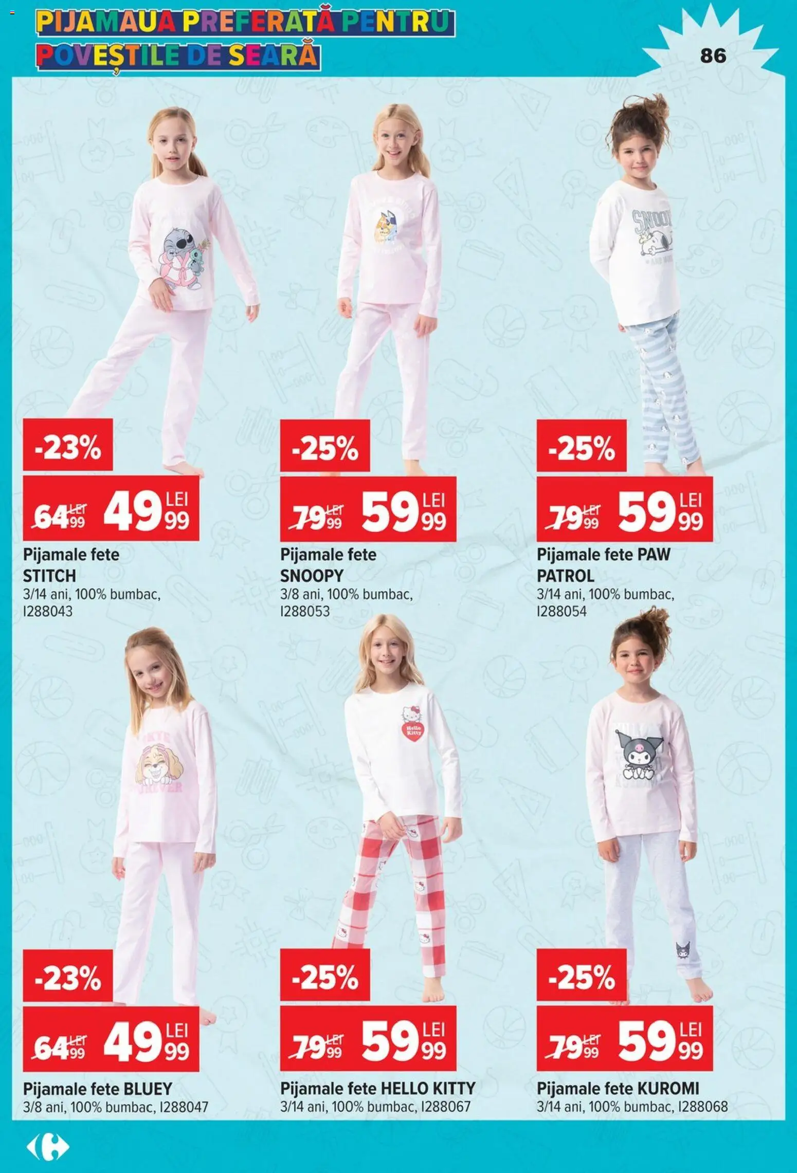 Catalog Carrefour 12 August - 14 Septembrie 2026 | Pagina 86 | Produse: Pijamale