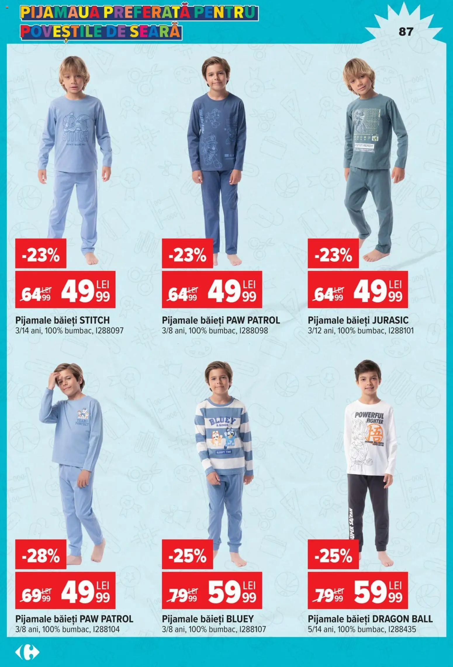 Catalog Carrefour 12 August - 14 Septembrie 2026 | Pagina 87 | Produse: Pijamale