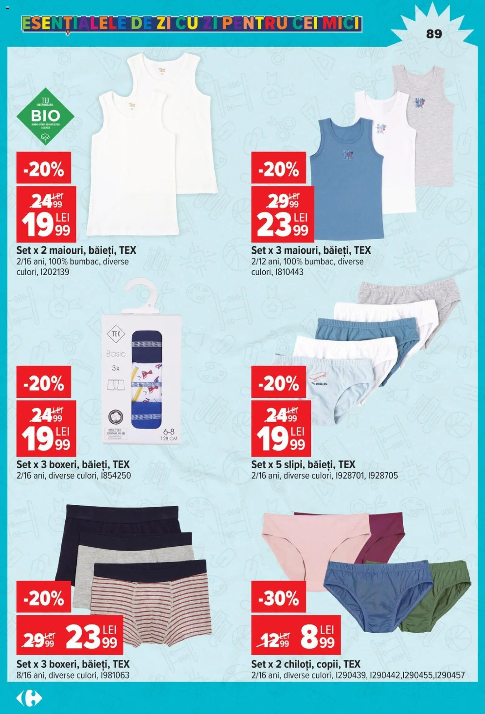 Catalog Carrefour 12 August - 14 Septembrie 2026 | Pagina 89 | Produse: Mici, Tex