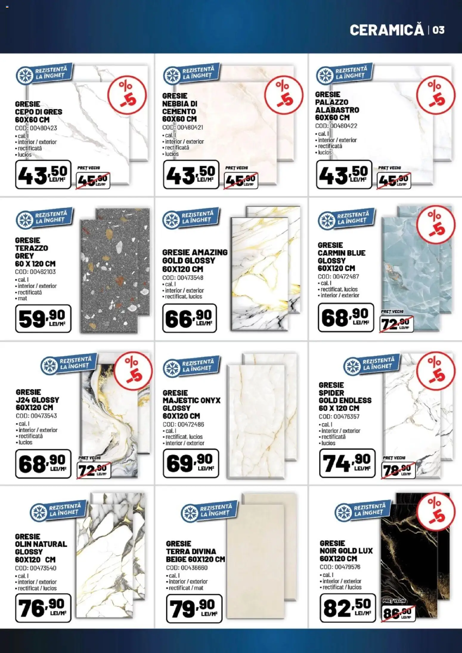 Catalog Ambient 18 August - 29 Septembrie 2026 | Pagina 3 | Produse: Grey, Gresie, Lux