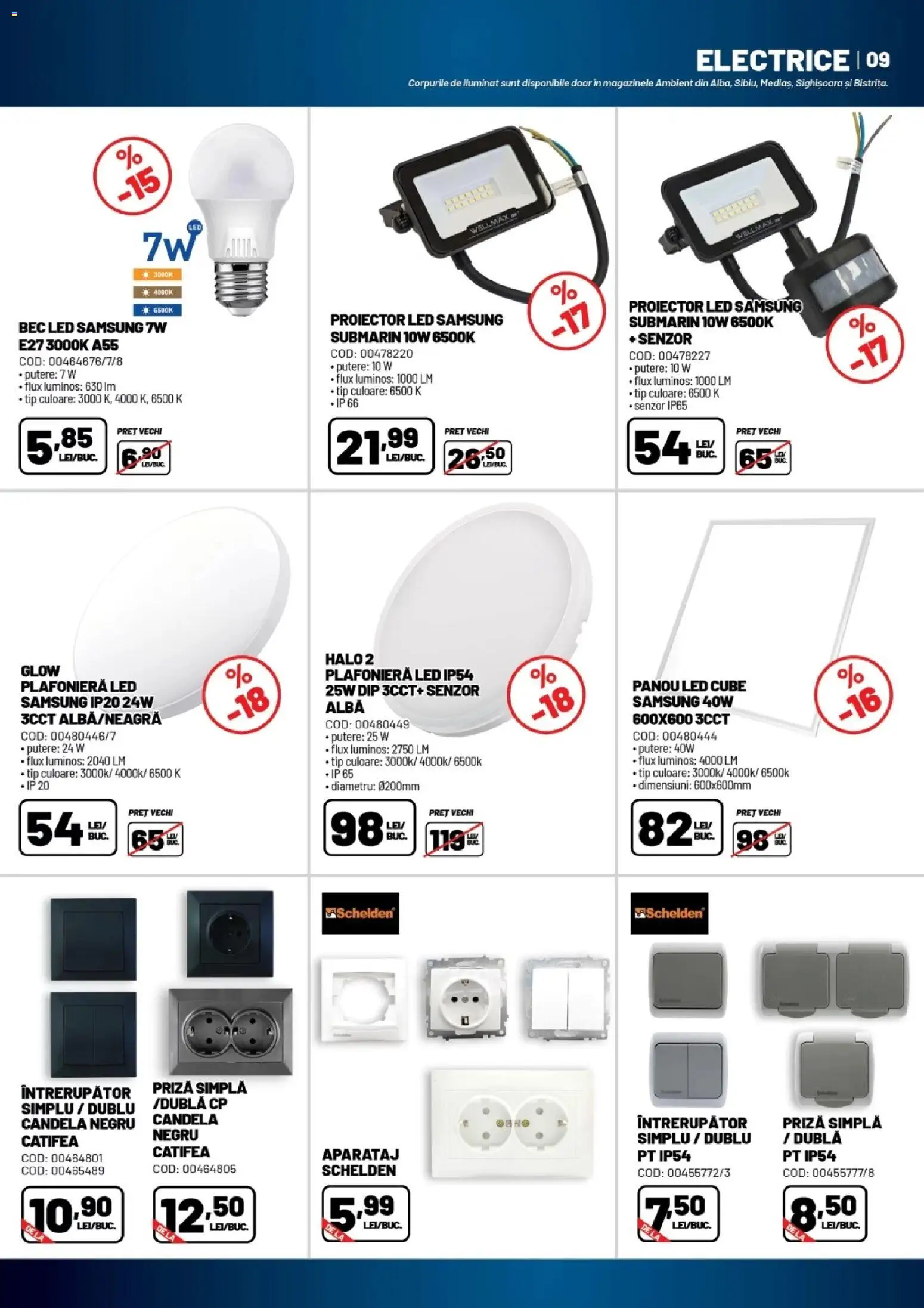 Catalog Ambient 18 August - 29 Septembrie 2026 | Pagina 9 | Produse: Alba, Plafonieră, LED, Priză