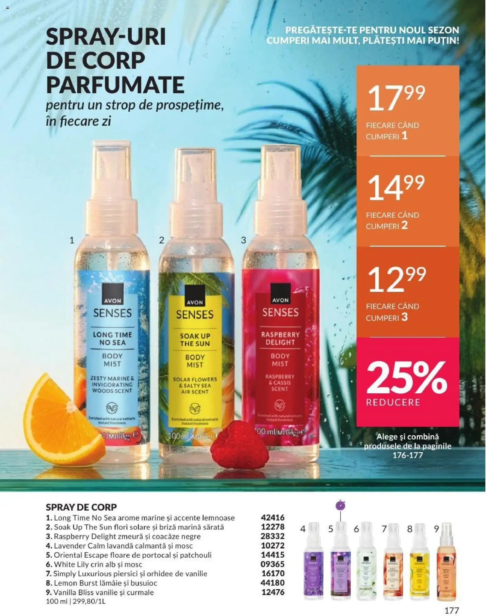 Catalog Avon 1 - 30 August 2026 | Pagina 177 | Produse: Zmeură, Orhidee, Curmale, Piersici