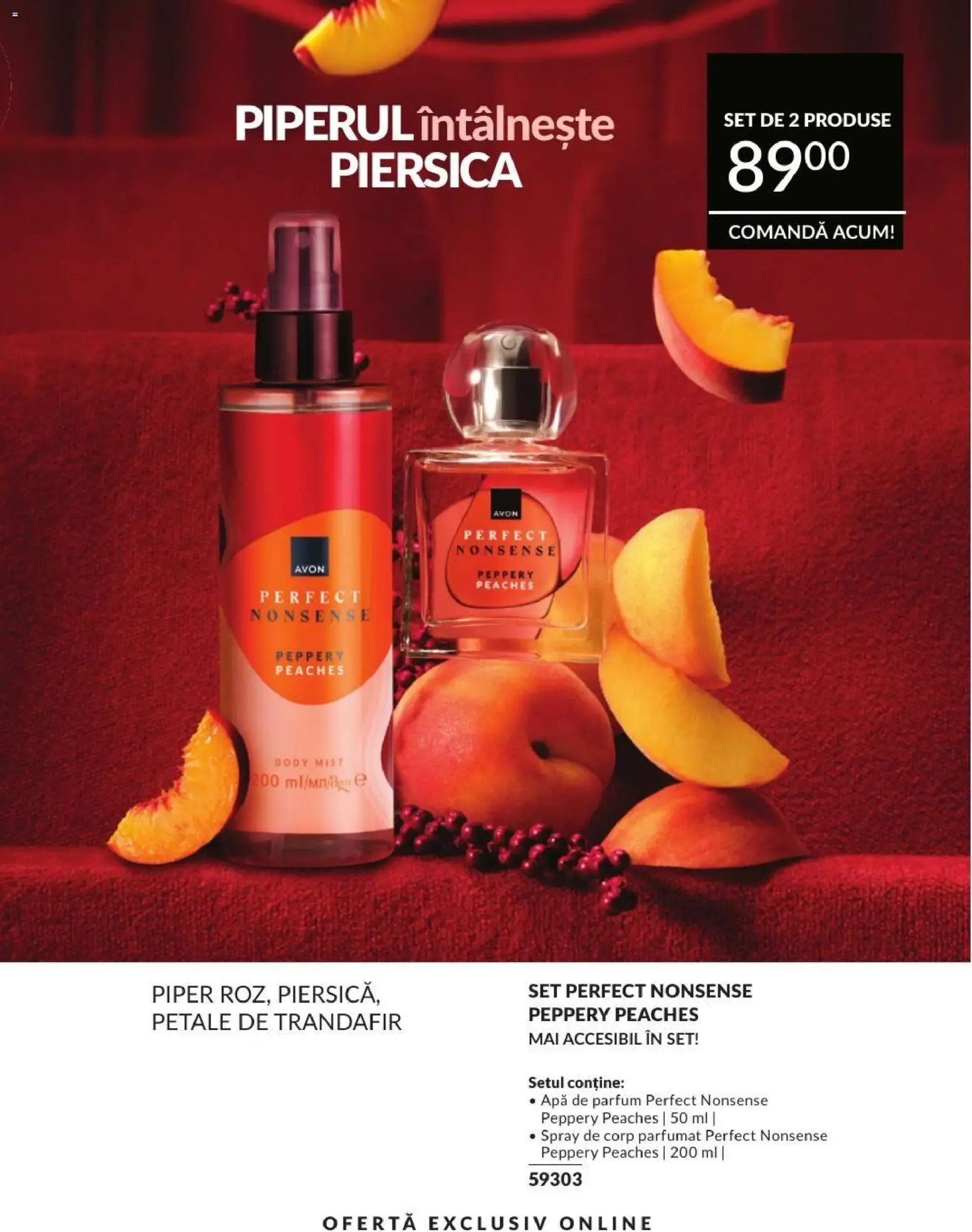 Catalog Avon 1 - 30 August 2026 | Pagina 183 | Produse: Piersică, Apă de parfum, Parfum, Apă
