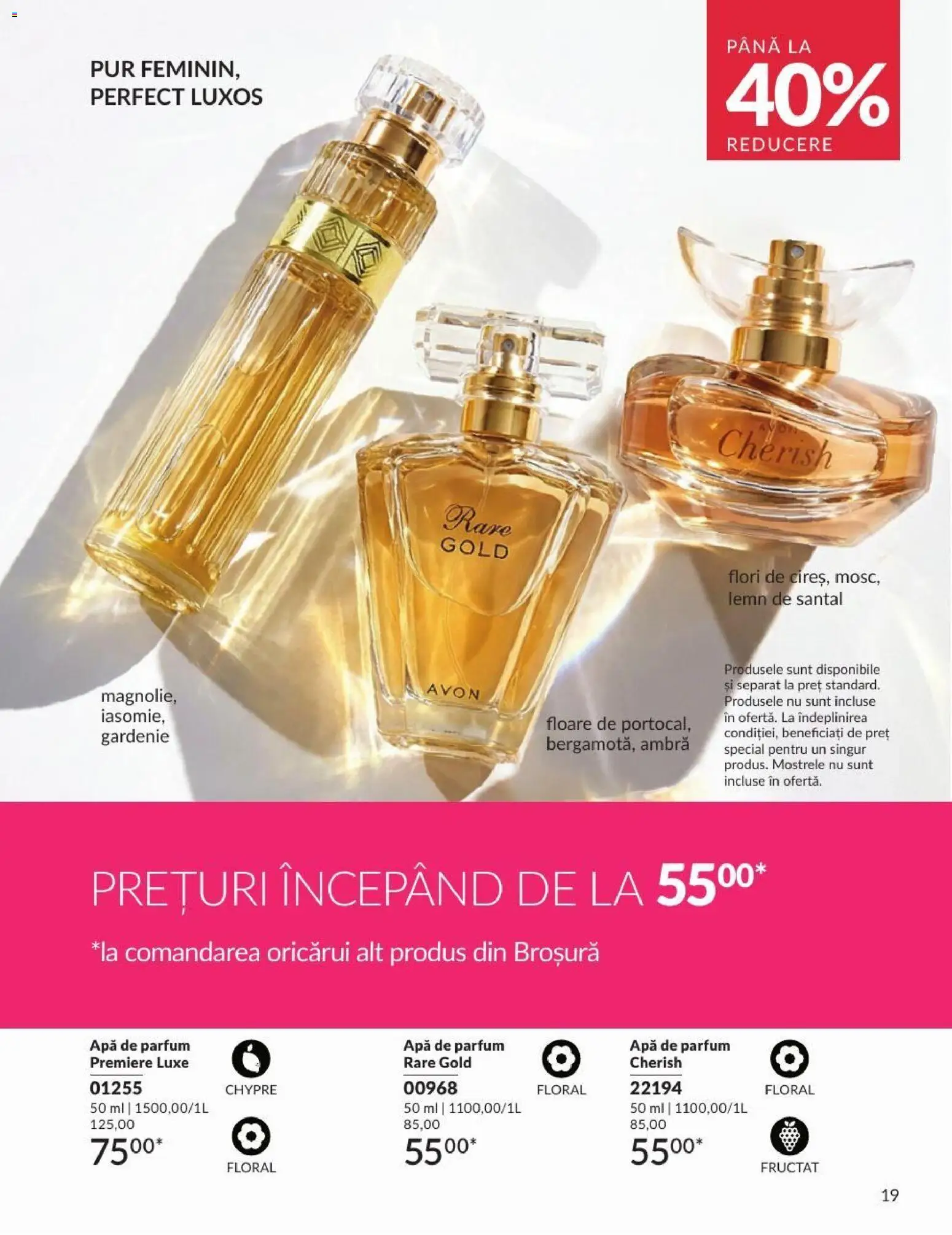 Catalog Avon 1 - 30 August 2026 | Pagina 19 | Produse: Apă de parfum, Parfum, Apă, Flori