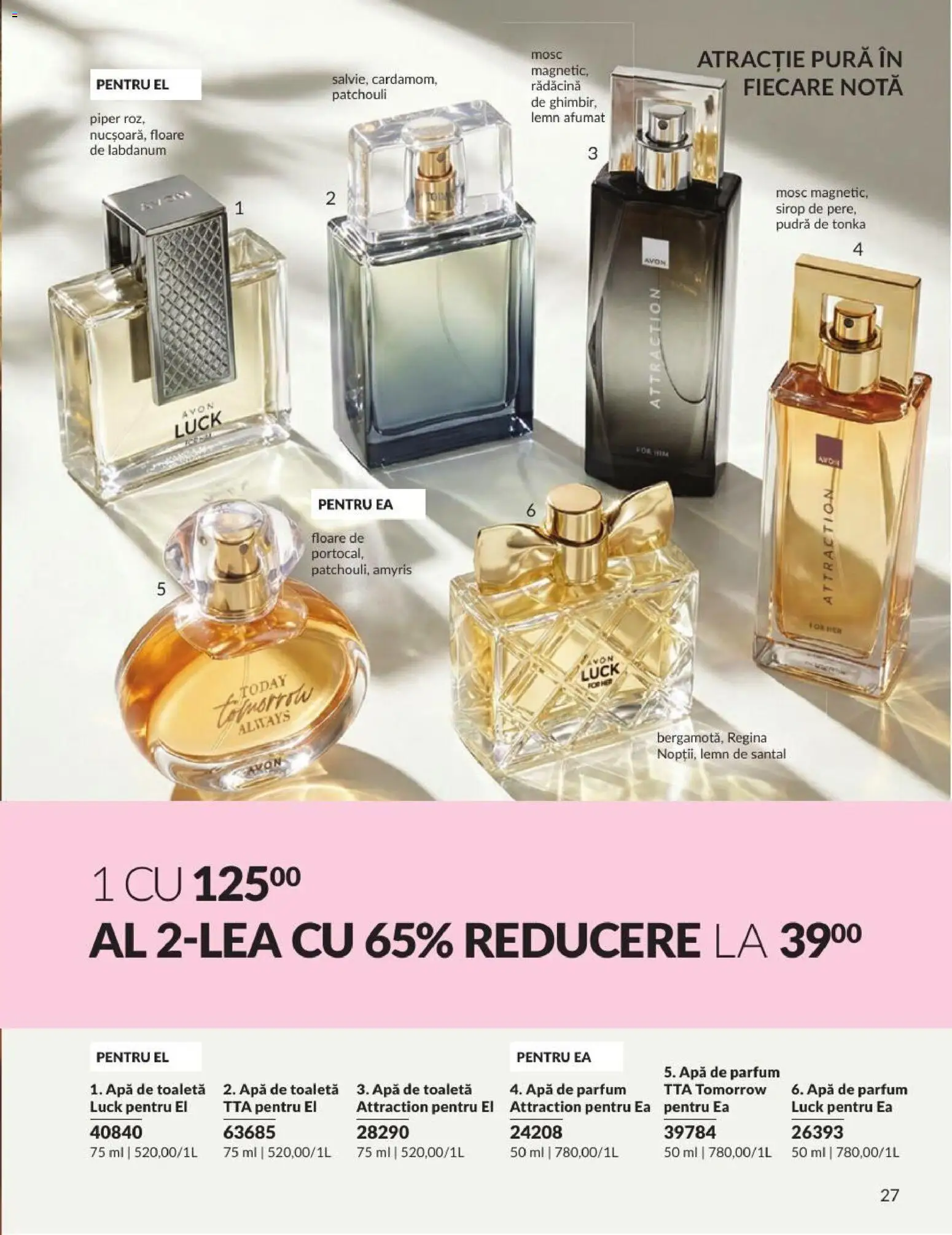 Catalog Avon 1 - 30 August 2026 | Pagina 27 | Produse: Parfum, Apă de toaletă, Pudră, Piper