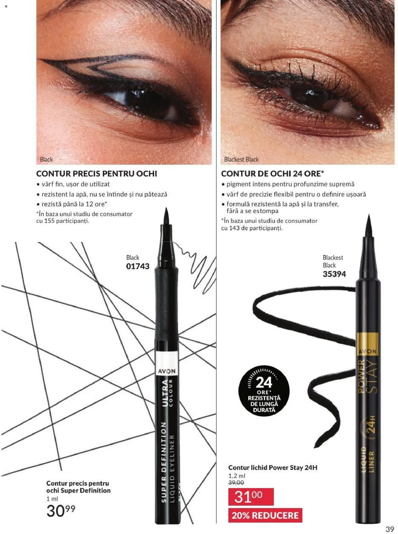 Catalog Avon 1 - 30 August 2026 | Pagina 39 | Produse: Ochi, Apă, Power, Black