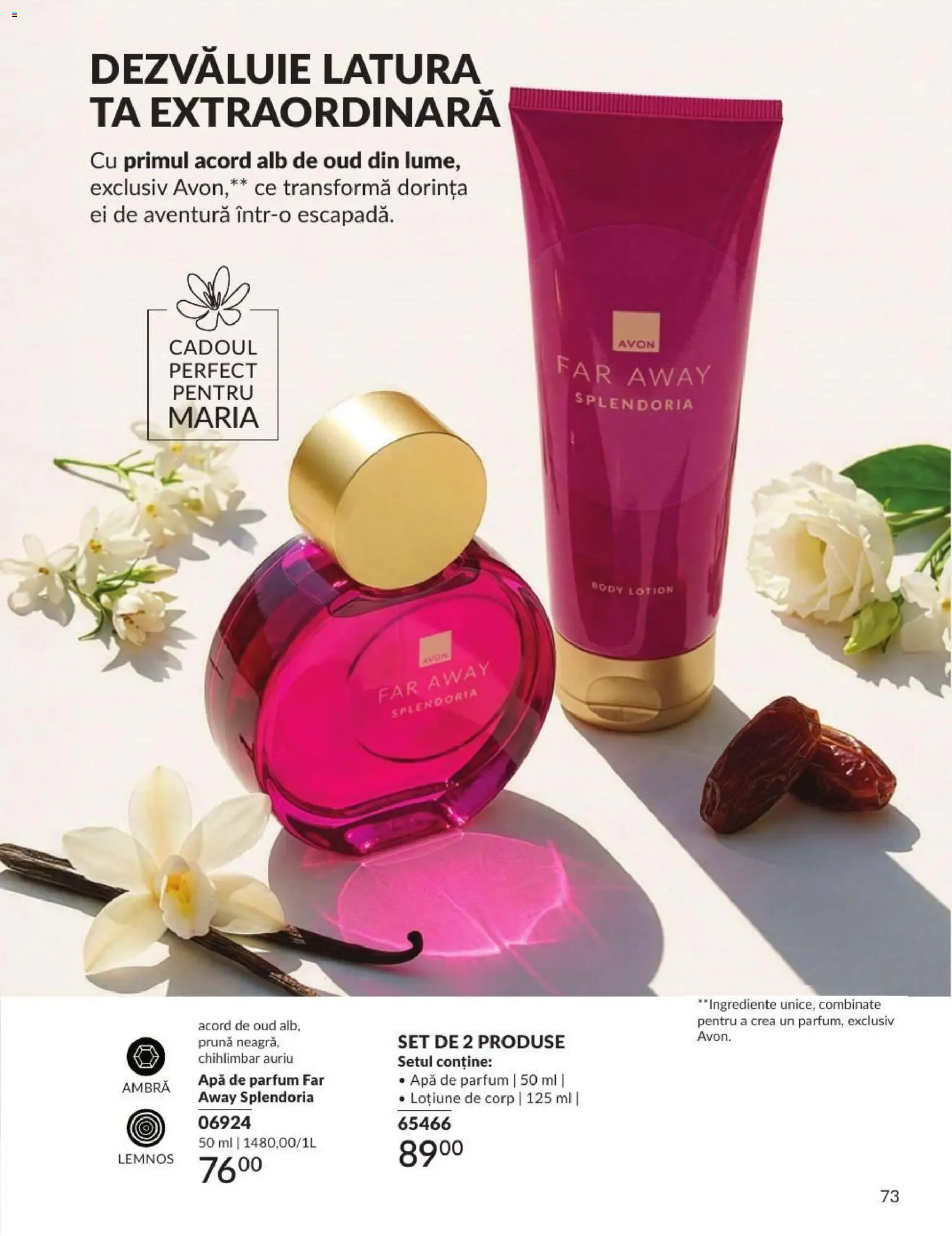 Catalog Avon 1 - 30 August 2026 | Pagina 73 | Produse: Apă de parfum, Body, Parfum, Apă