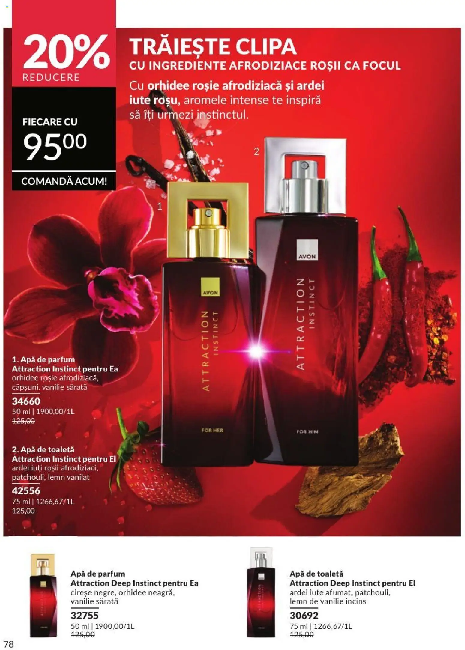 Catalog Avon 1 - 30 August 2026 | Pagina 78 | Produse: Apă de parfum, Orhidee, Toaletă, Apă de toaletă