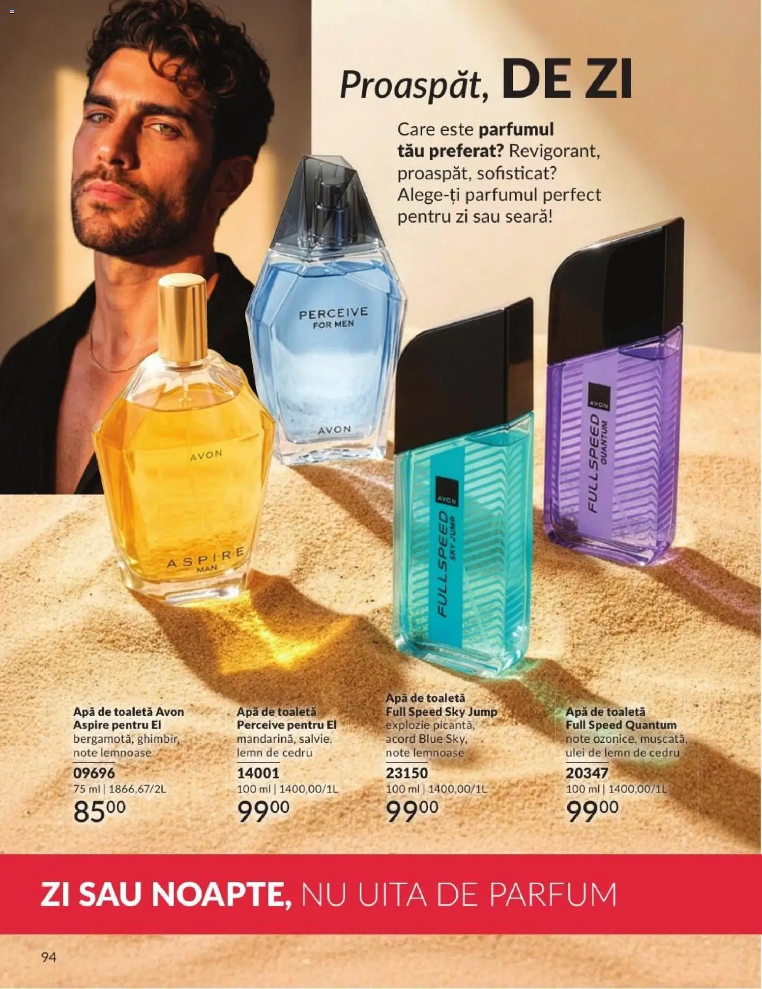 Catalog Avon 1 - 30 August 2026 | Pagina 94 | Produse: Toaletă, Parfum, Ulei, Apă