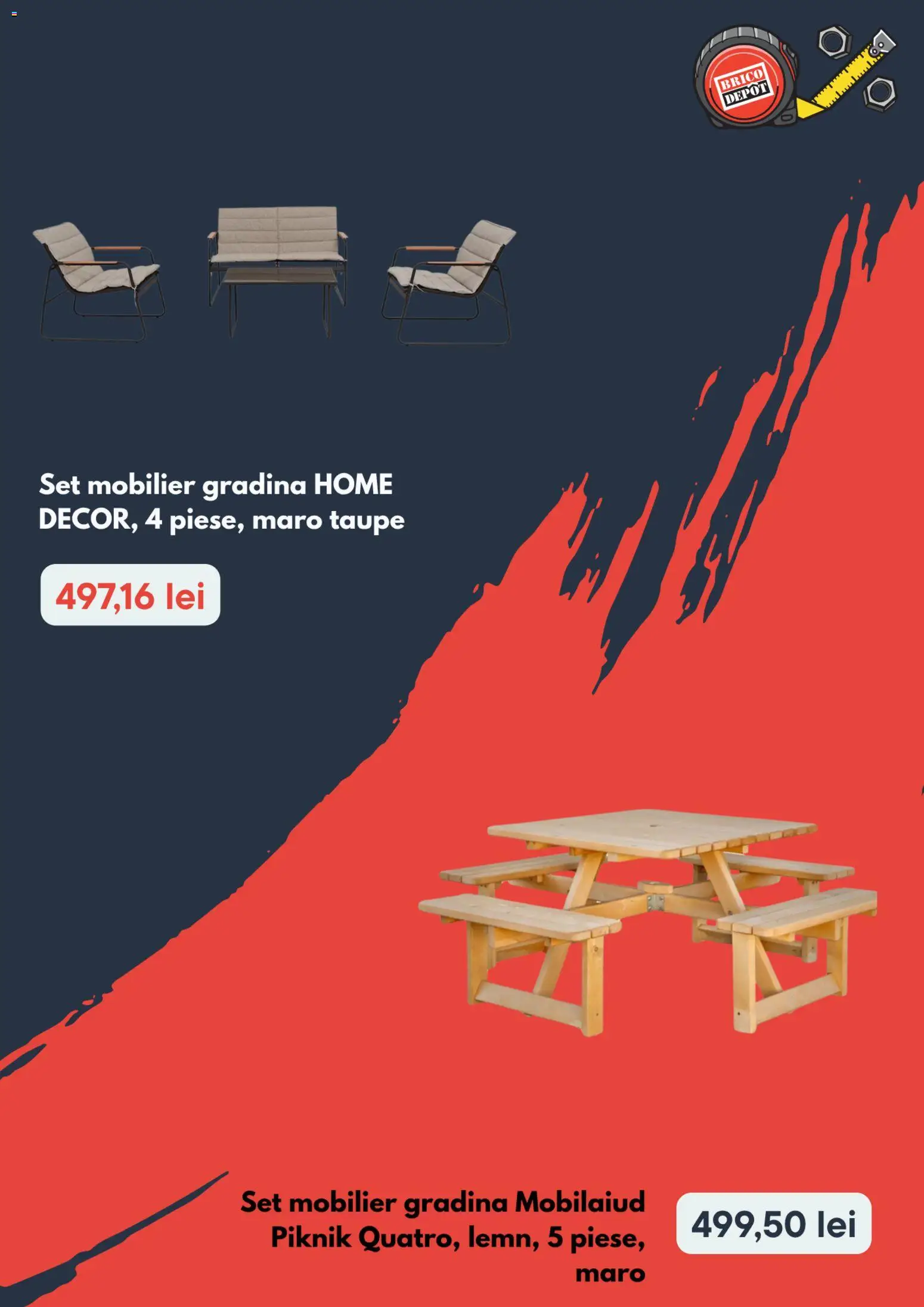 Catalog Brico Depot 20 August - 1 Septembrie 2026 | Pagina 2 | Produse: Gradina, Set Mobilier Grădină