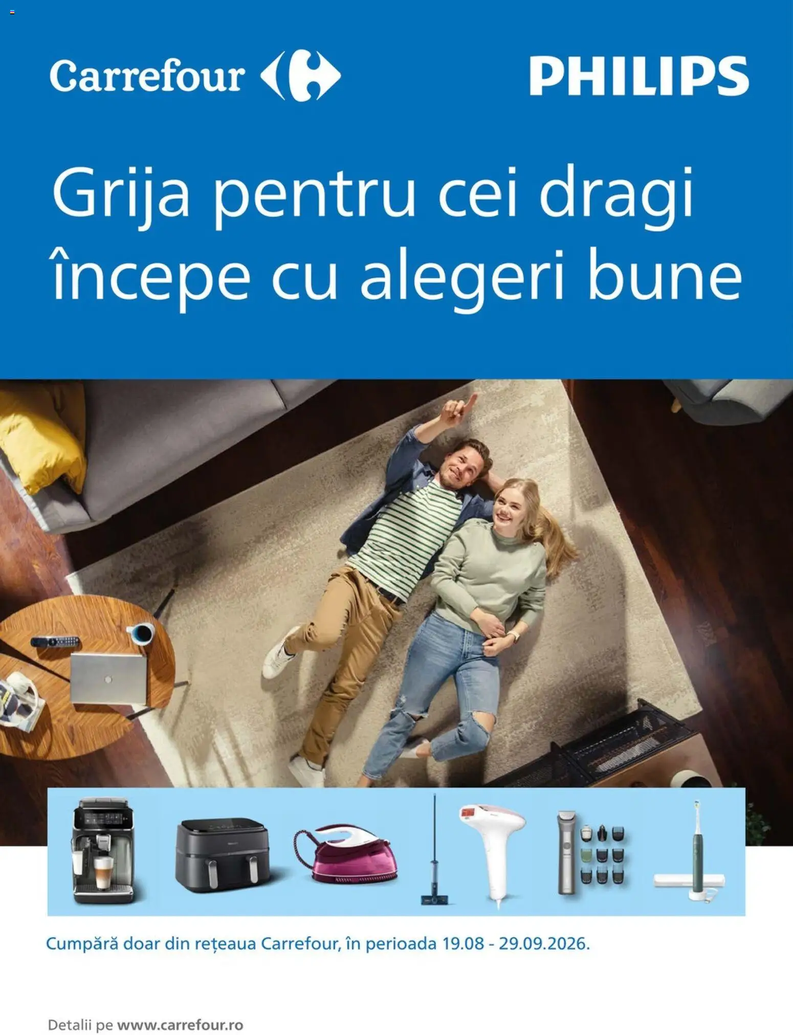 Catalog Carrefour 19 August - 28 Septembrie 2026 | Pagina 1 | Produse: Philips