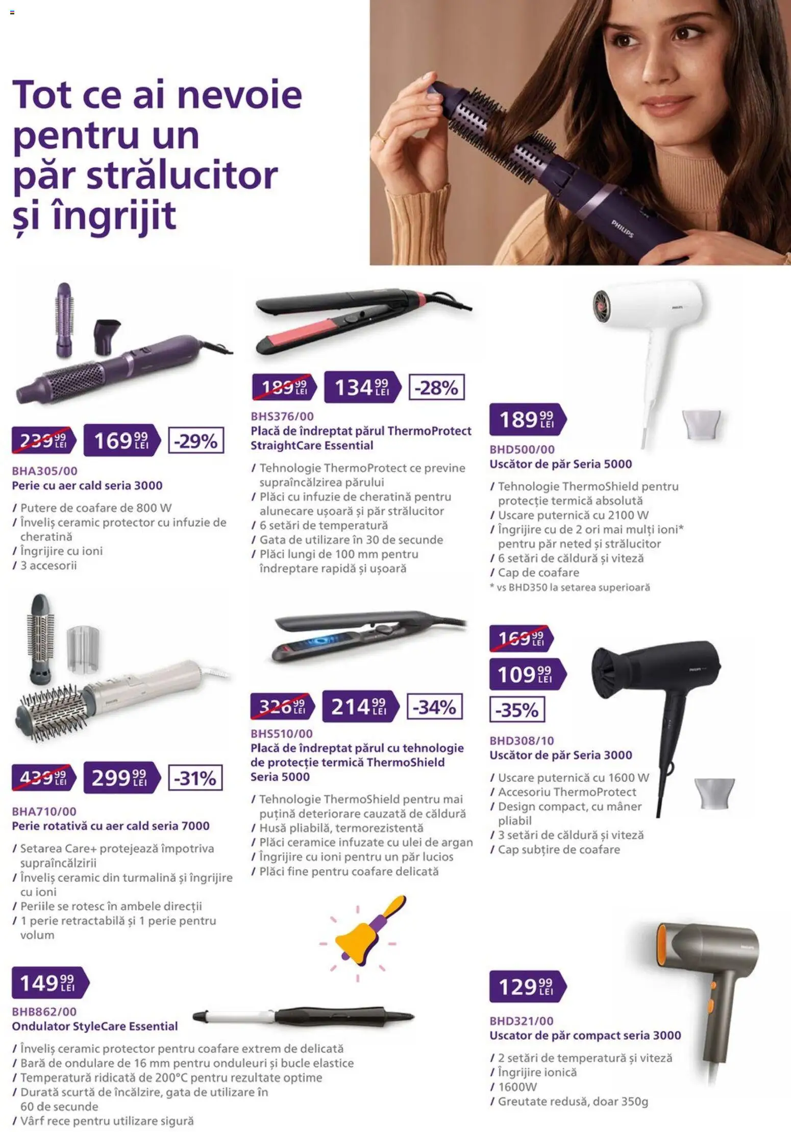 Catalog Carrefour 19 August - 28 Septembrie 2026 | Pagina 14 | Produse: Philips, Placă De Îndreptat Părul, Perie, Ulei