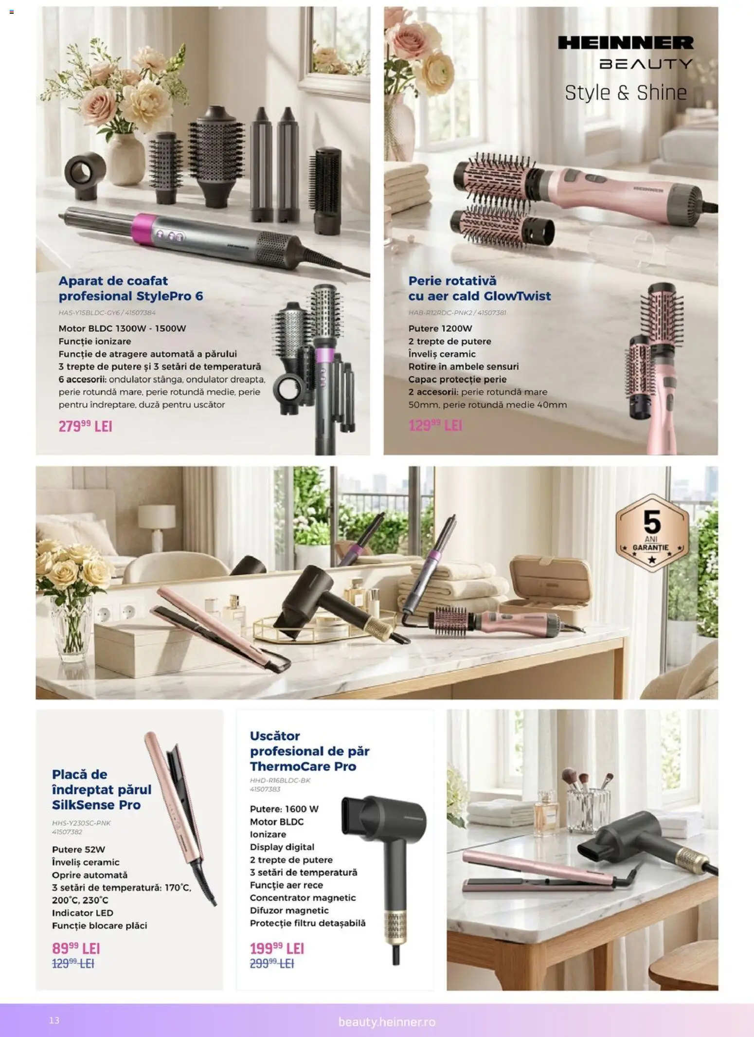 Catalog Carrefour 12 August - 17 Septembrie 2026 | Pagina 13 | Produse: Perie rotativă, Uscător, Ondulator, LED