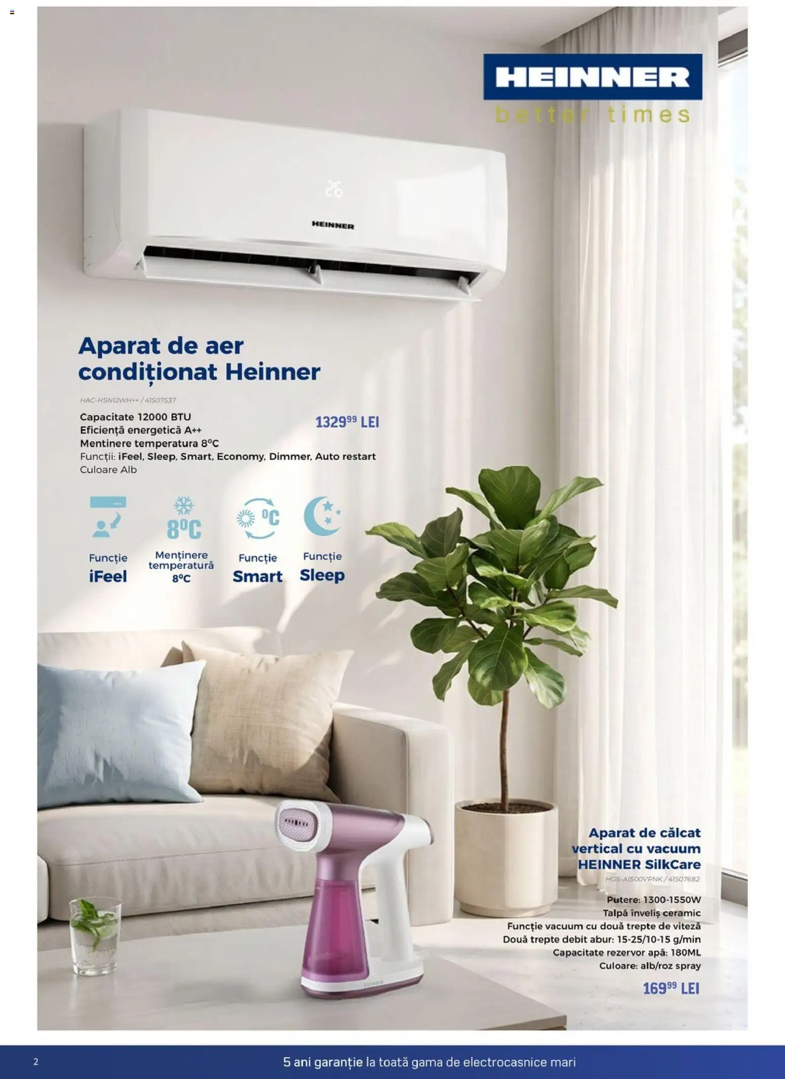 Catalog Carrefour 12 August - 17 Septembrie 2026 | Pagina 2 | Produse: Aparat de călcat, Aer Condiționat, Aparat, Apă