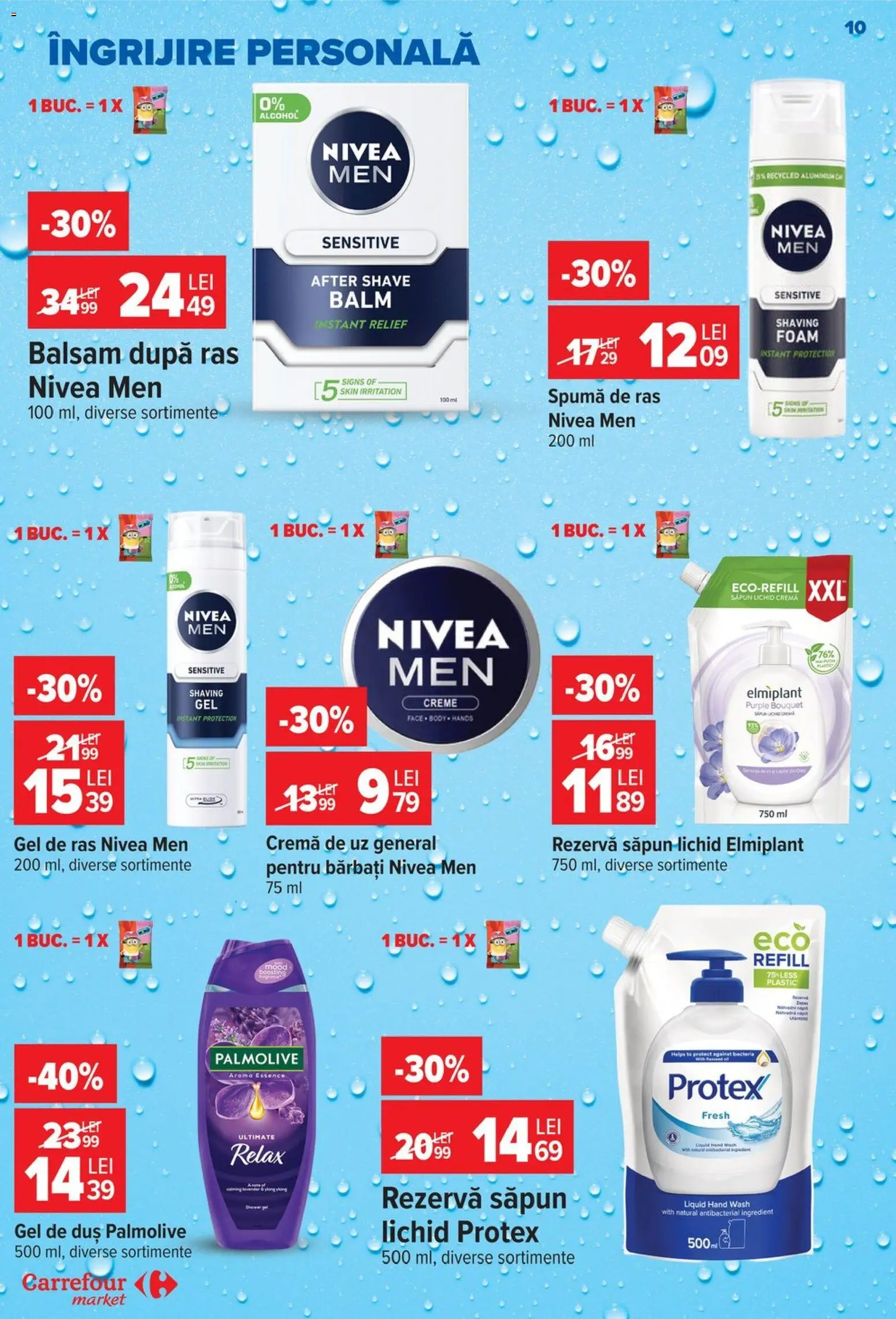 Catalog Carrefour 26 August - 7 Septembrie 2026 | Pagina 10 | Produse: After shave, Nivea, Gel de ras, Cremă