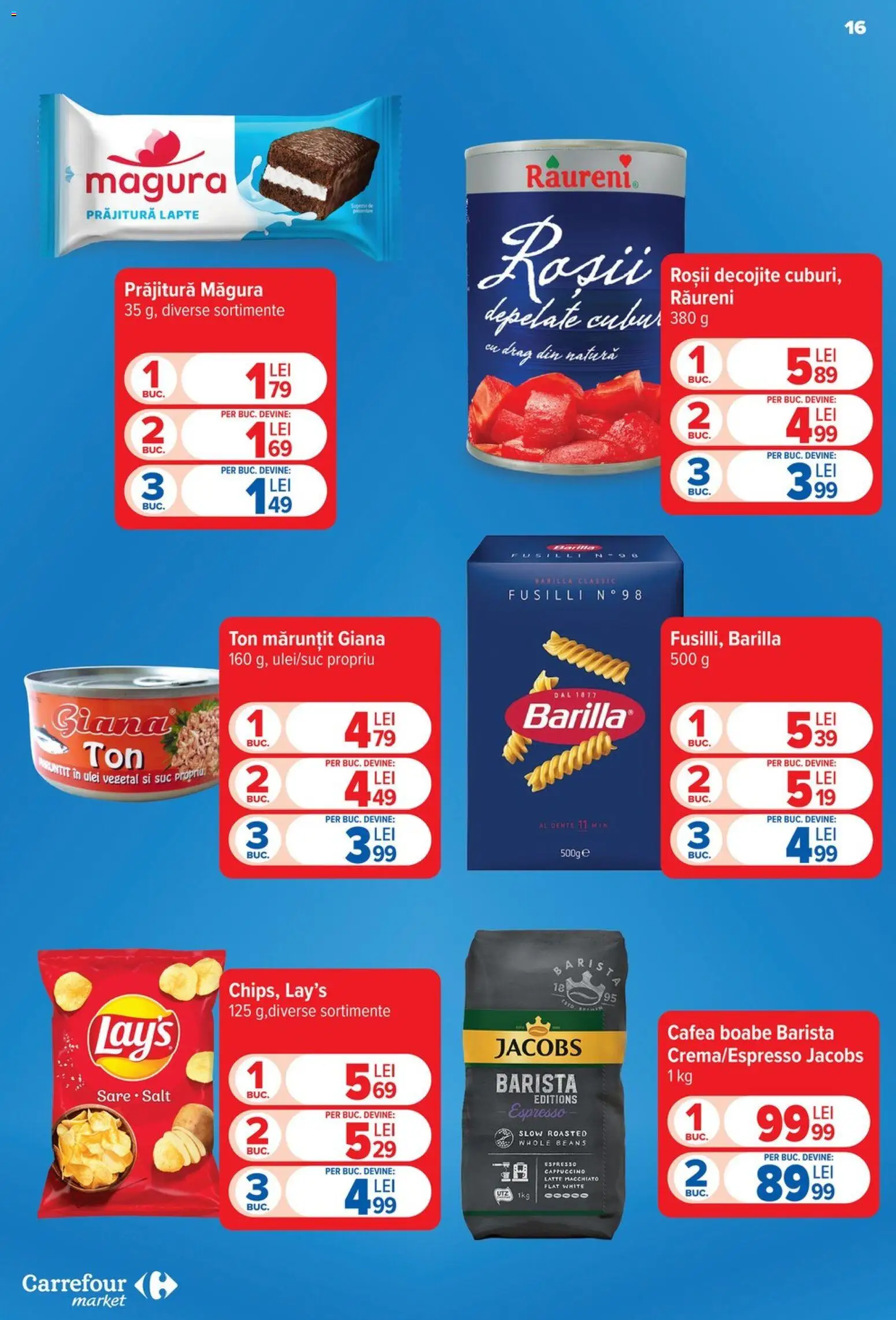 Catalog Carrefour 26 August - 7 Septembrie 2026 | Pagina 16 | Produse: Prăjitură, Cappuccino, Cafea, Suc