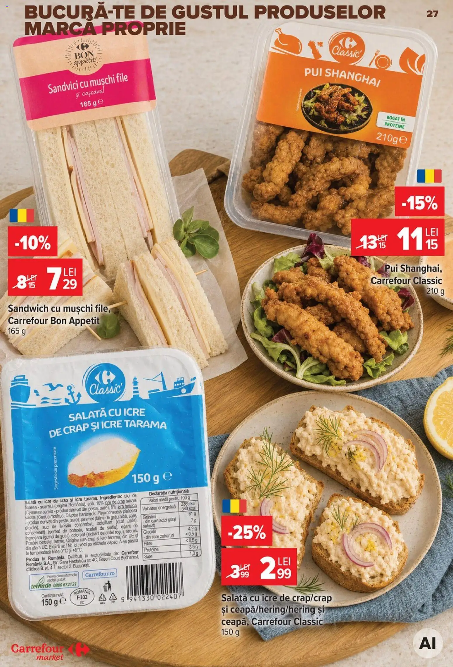 Catalog Carrefour 26 August - 7 Septembrie 2026 | Pagina 27 | Produse: Cașcaval, Ulei, Suc, Salată