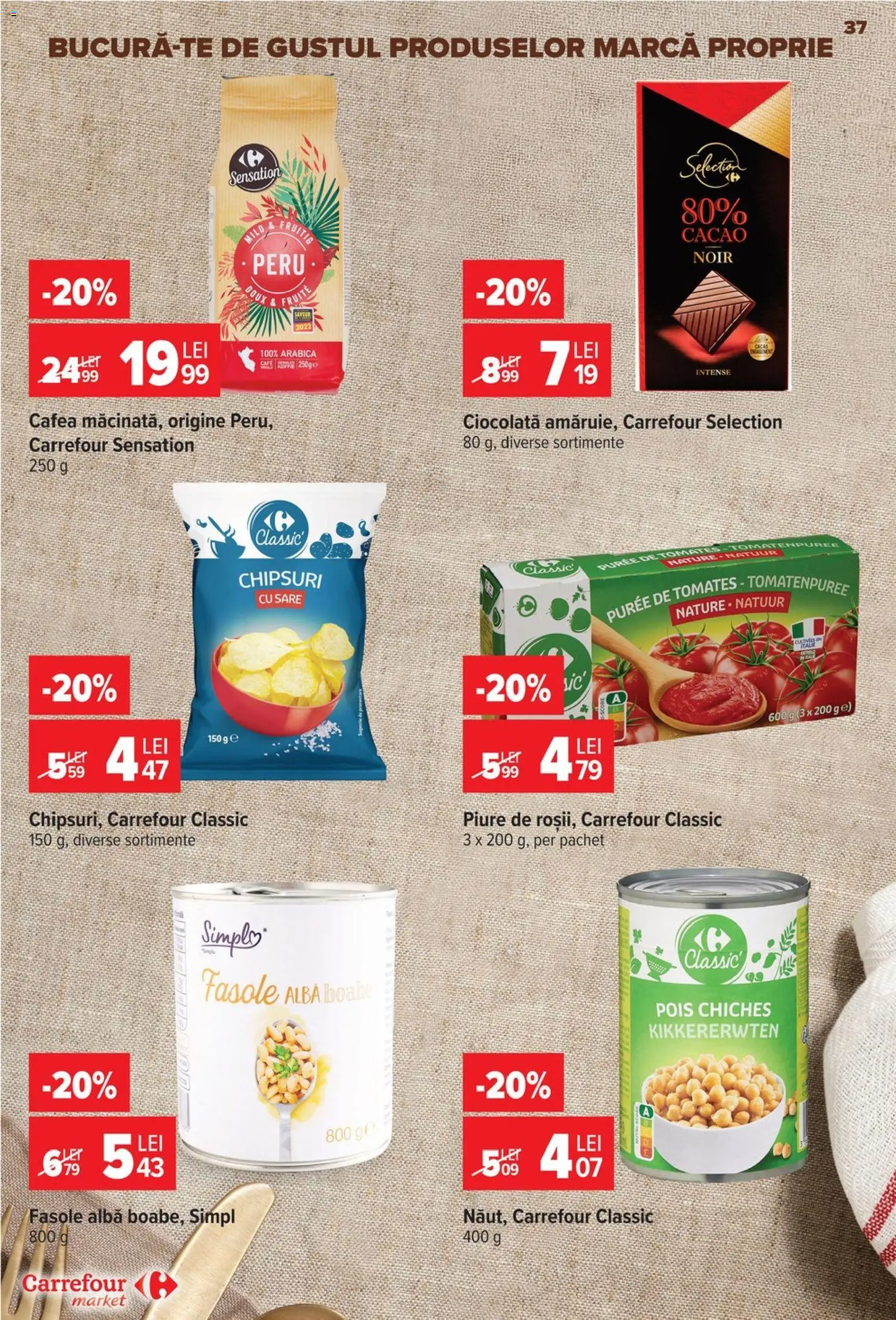 Catalog Carrefour 26 August - 7 Septembrie 2026 | Pagina 37 | Produse: Cafea, Intense, Fasole albă, Sare