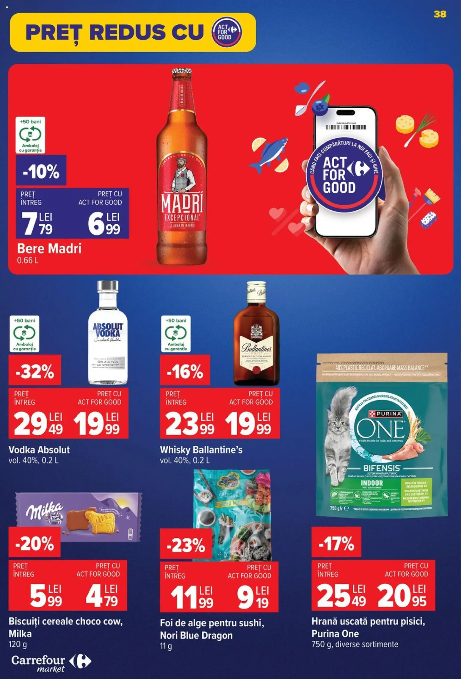 Catalog Carrefour 26 August - 7 Septembrie 2026 | Pagina 38 | Produse: Ballantine's, Absolut, Cereale, Vodka
