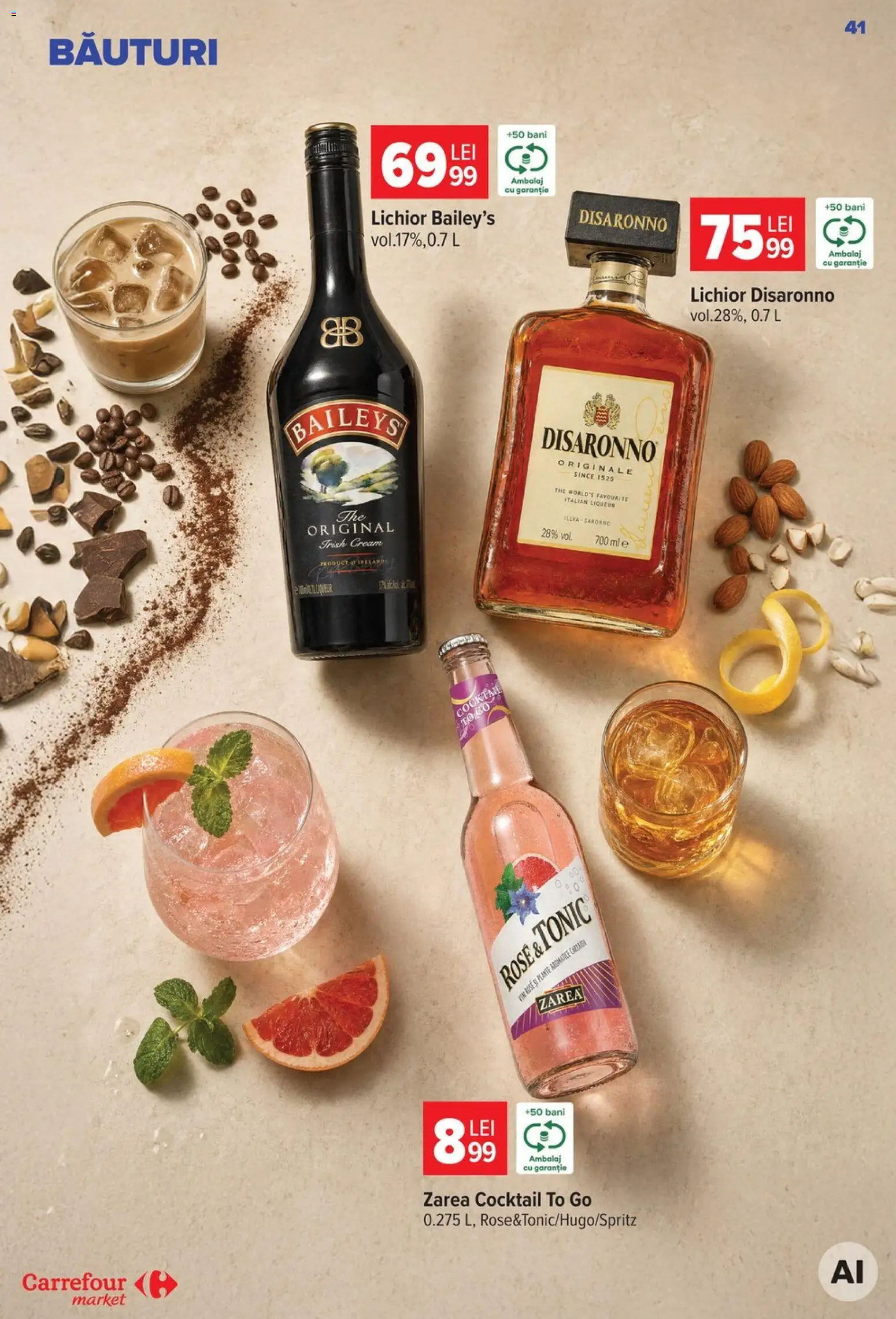 Catalog Carrefour 26 August - 7 Septembrie 2026 | Pagina 41 | Produse: Vin rose, Lichior, Vin, Cocktail