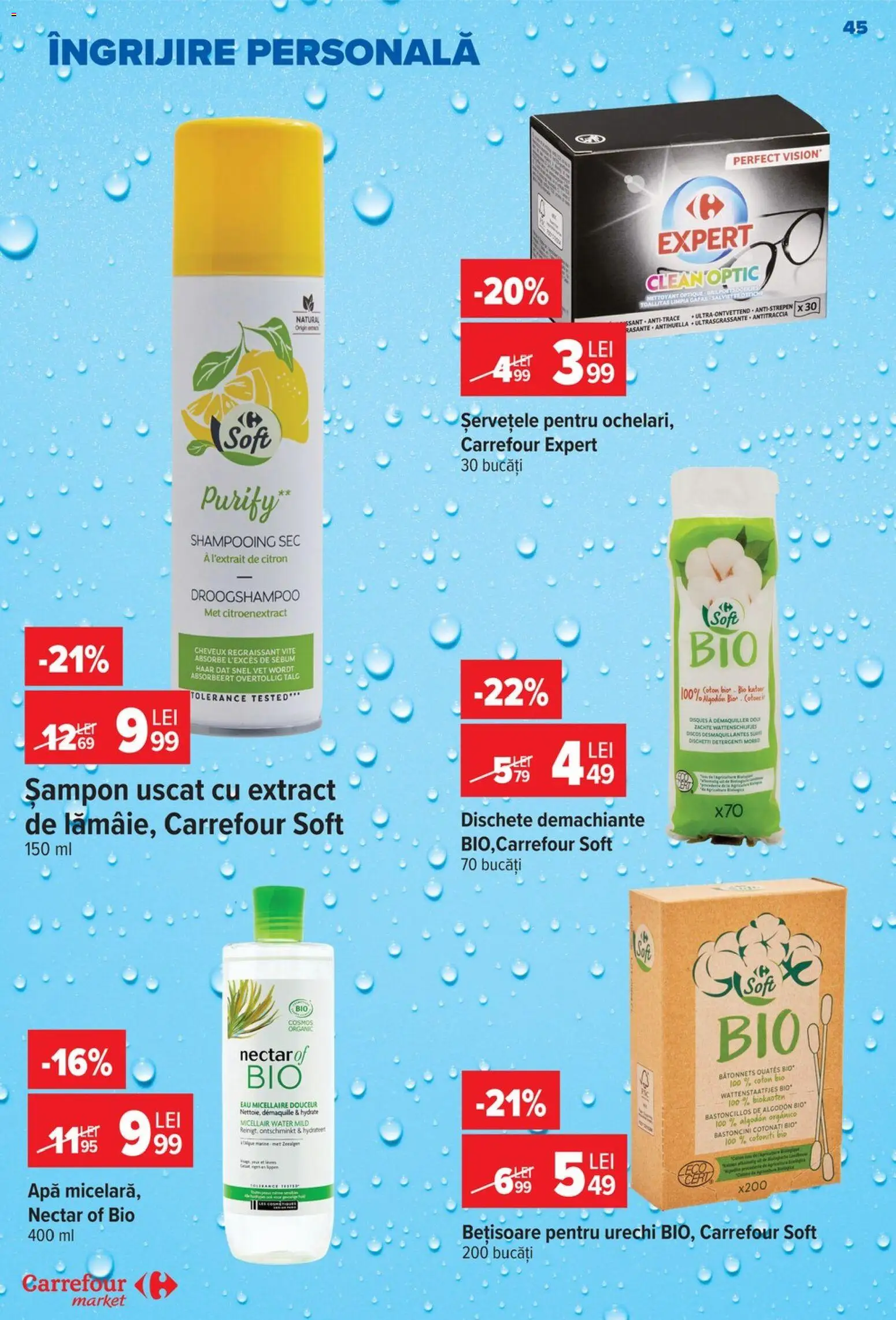 Catalog Carrefour 26 August - 7 Septembrie 2026 | Pagina 45 | Produse: Clean, Șampon, Apă, Șampon uscat