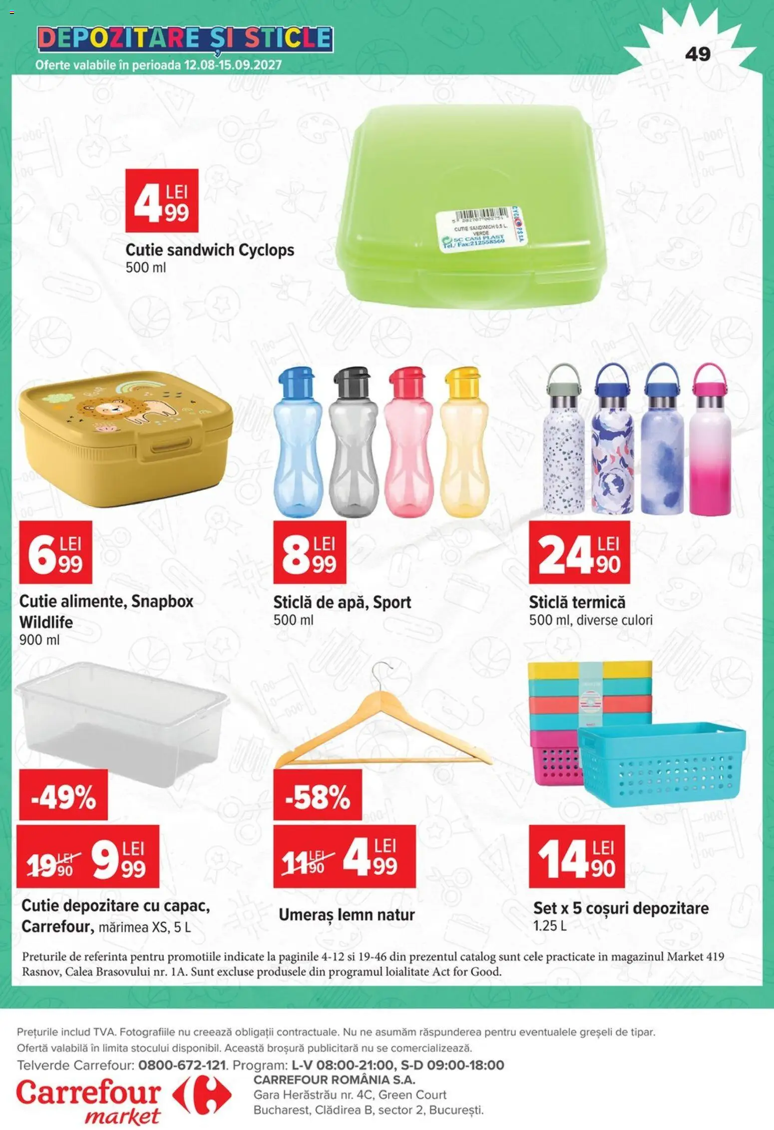 Catalog Carrefour 26 August - 7 Septembrie 2026 | Pagina 49 | Produse: Coșuri depozitare, Cutie, Umeraș, Depozitare