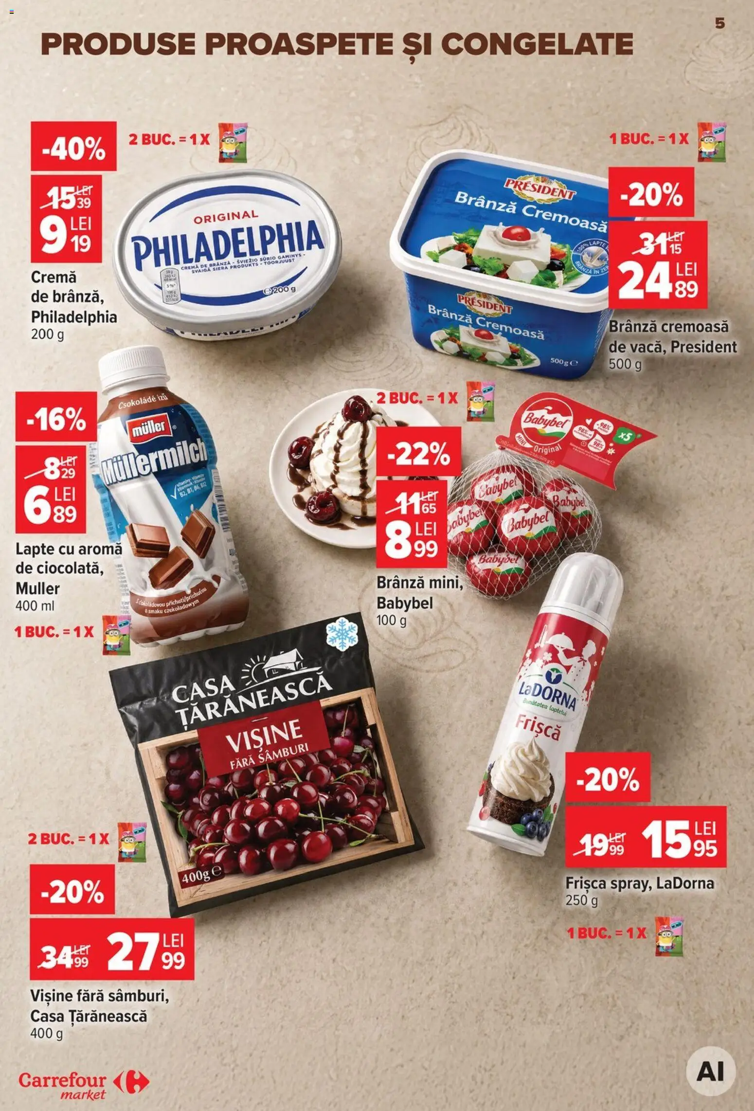 Catalog Carrefour 26 August - 7 Septembrie 2026 | Pagina 5 | Produse: Brânză, Cremă, Frișcă, Cremă de brânză