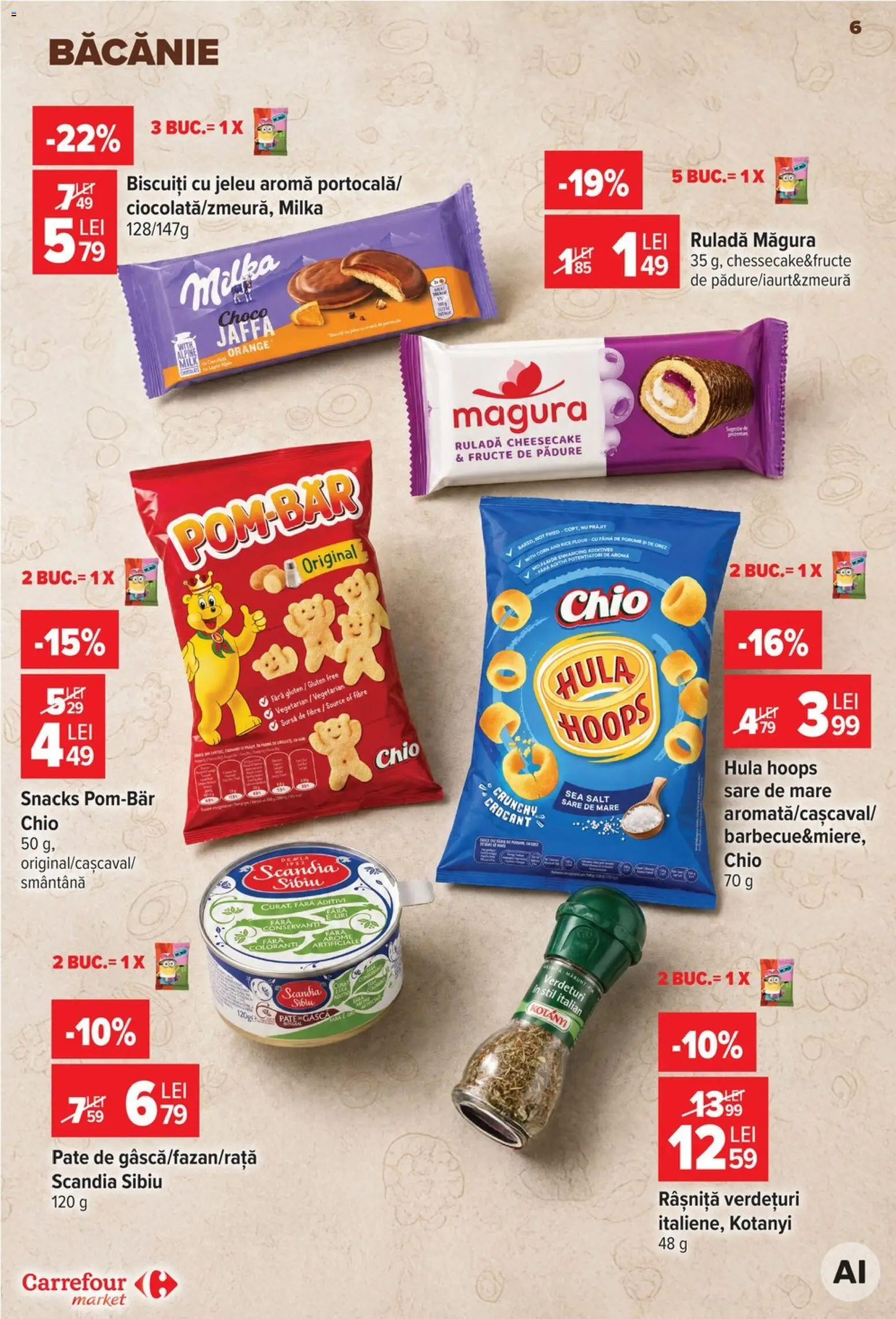 Catalog Carrefour 26 August - 7 Septembrie 2026 | Pagina 6 | Produse: Pate, Ruladă, Smântână, Biscuiți