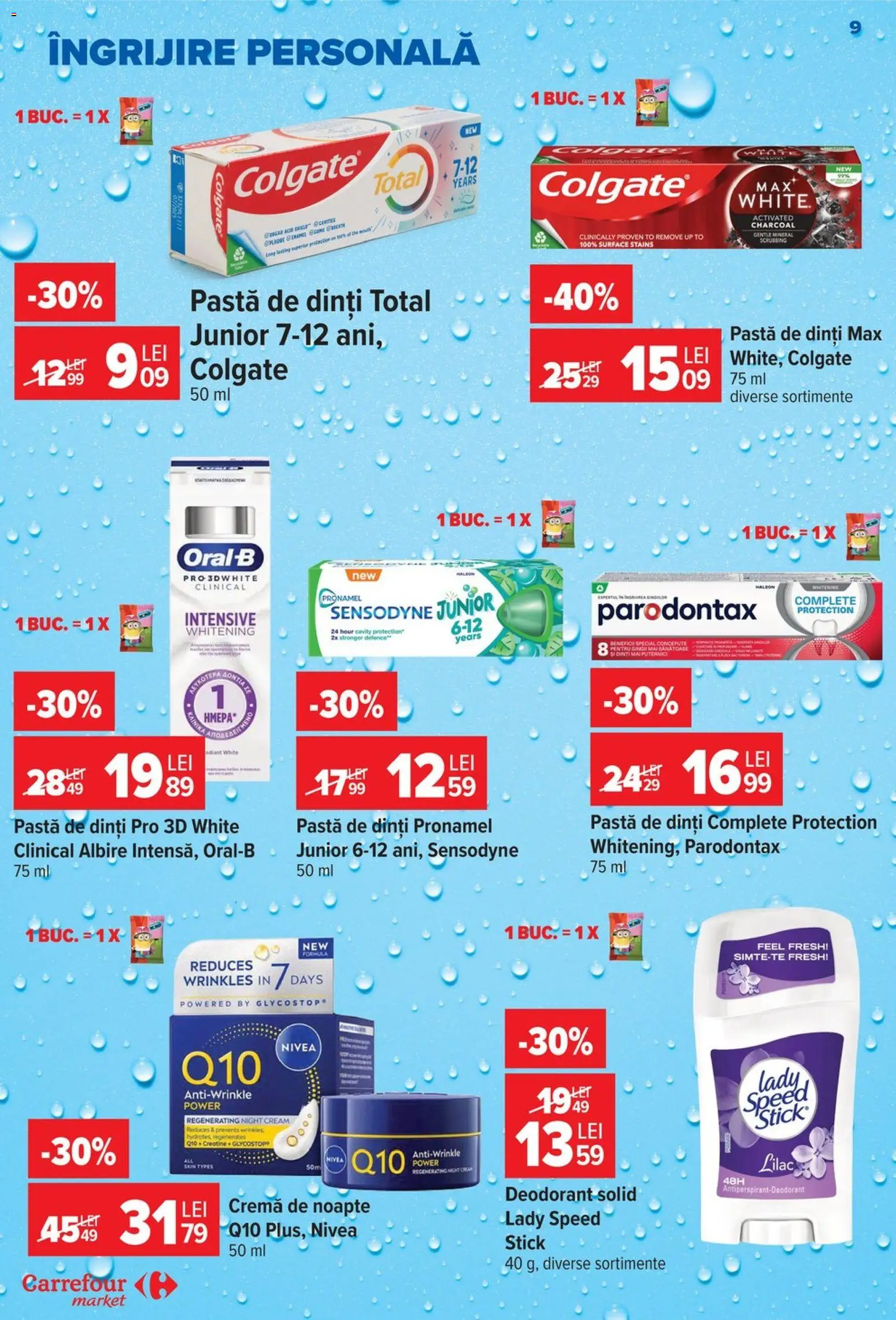 Catalog Carrefour 26 August - 7 Septembrie 2026 | Pagina 9 | Produse: Nivea, Cremă, Deodorant, Pastă de dinți