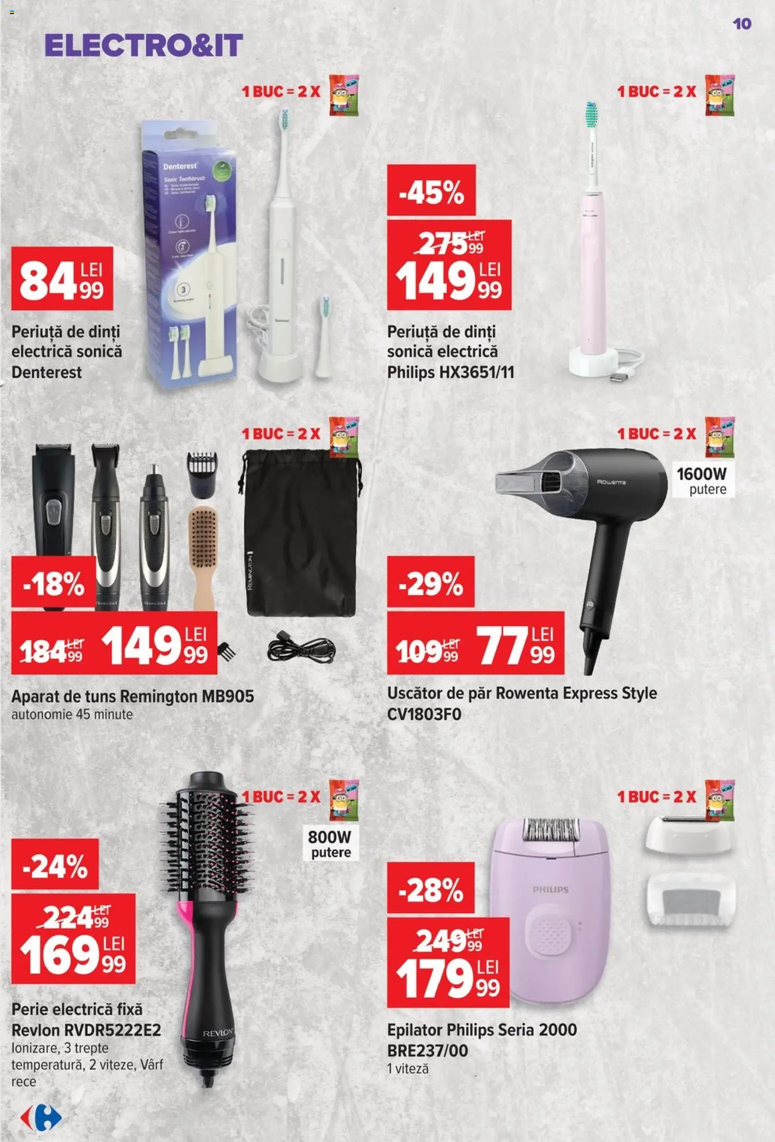 Catalog Carrefour 26 August - 7 Septembrie 2026 | Pagina 11 | Produse: Philips, Electrică, Epilator, Periuță De Dinți Electrică