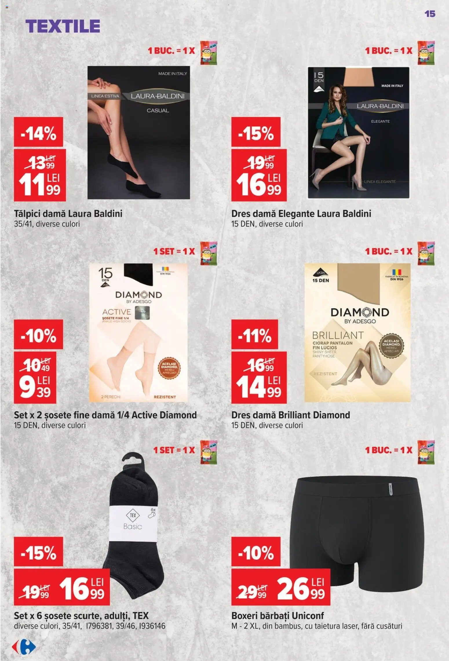 Catalog Carrefour 26 August - 7 Septembrie 2026 | Pagina 16 | Produse: Tălpici, Active, Boxeri, Tex